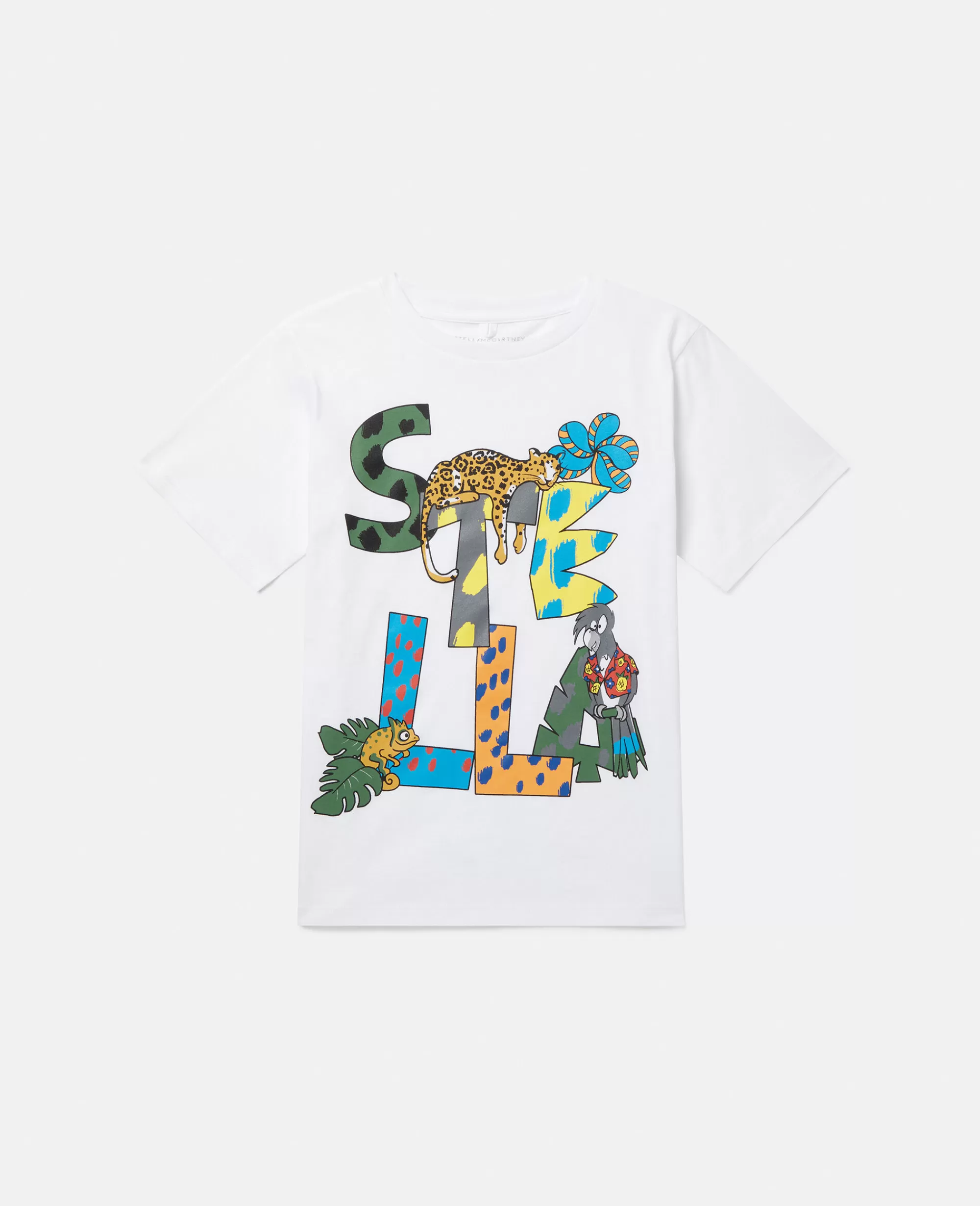 Bambini Stella McCartney T-Shirt>Maglietta Stella Stampa Logo Giungla