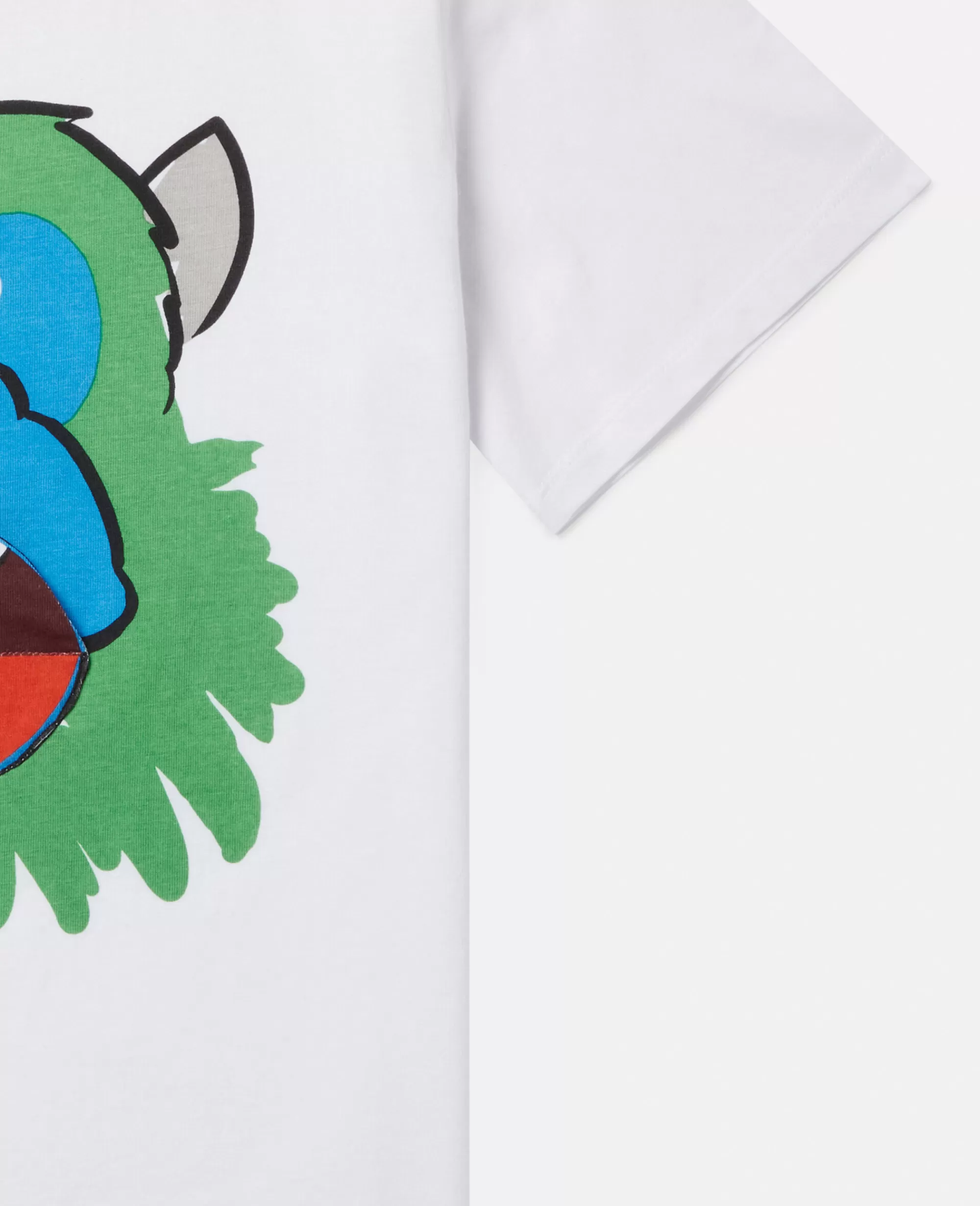 Bambini Stella McCartney T-Shirt>Maglietta Volto Scimmia Con Patta