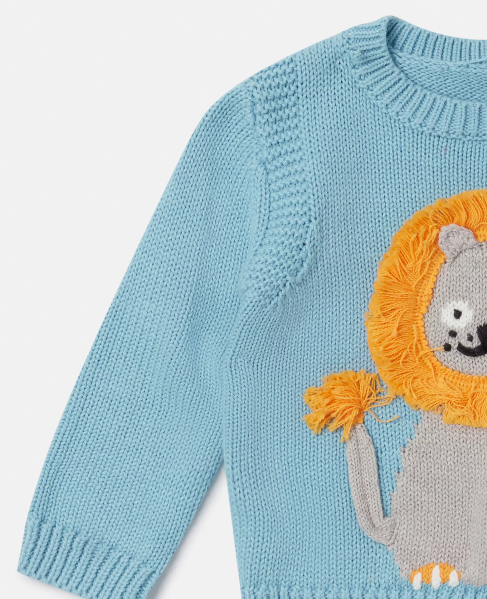 Bambini Stella McCartney T-Shirt>Maglione Con Intarsio Leone