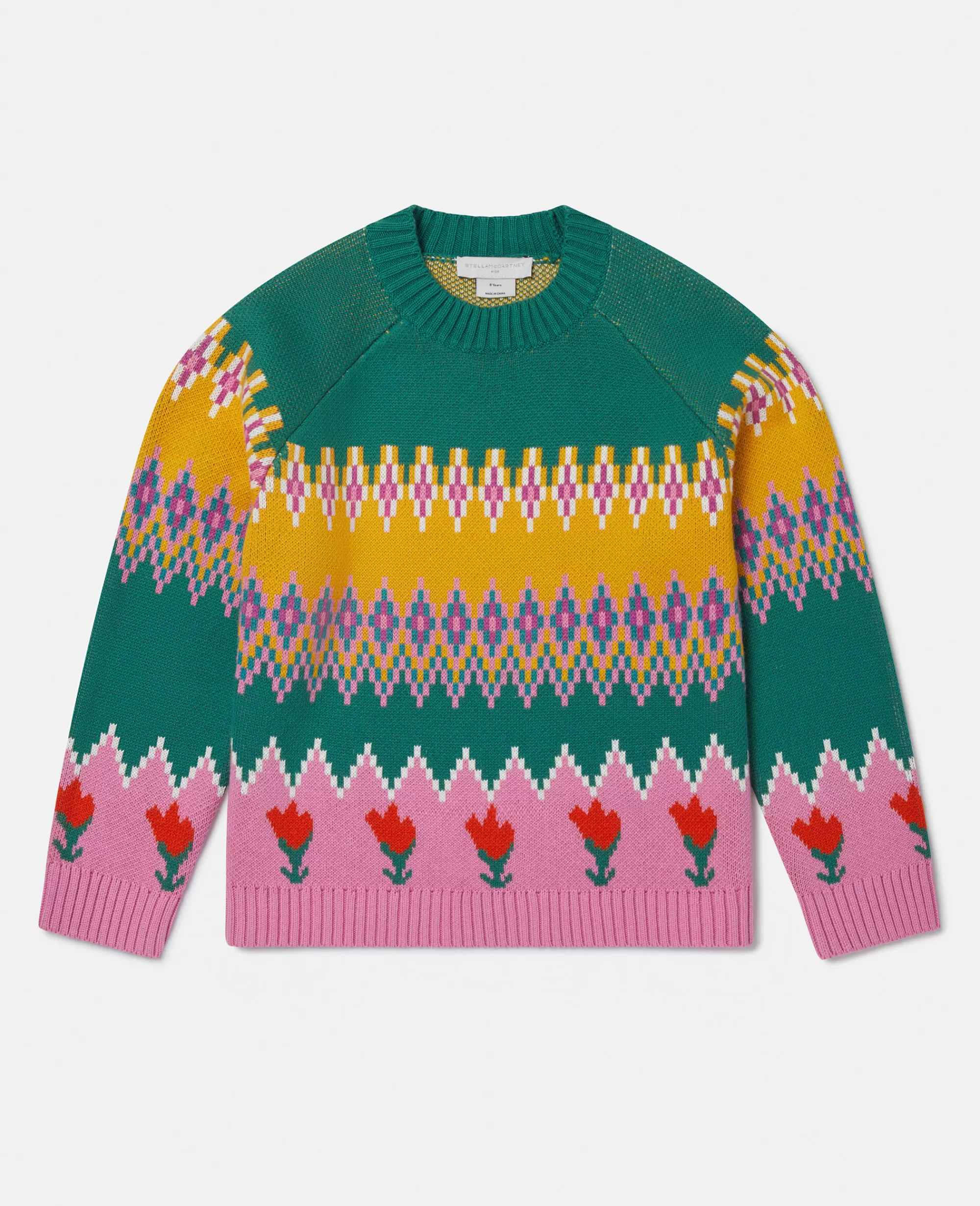 Bambini Stella McCartney Pullover E Cardigan>Maglione Fair Isle Tulipano