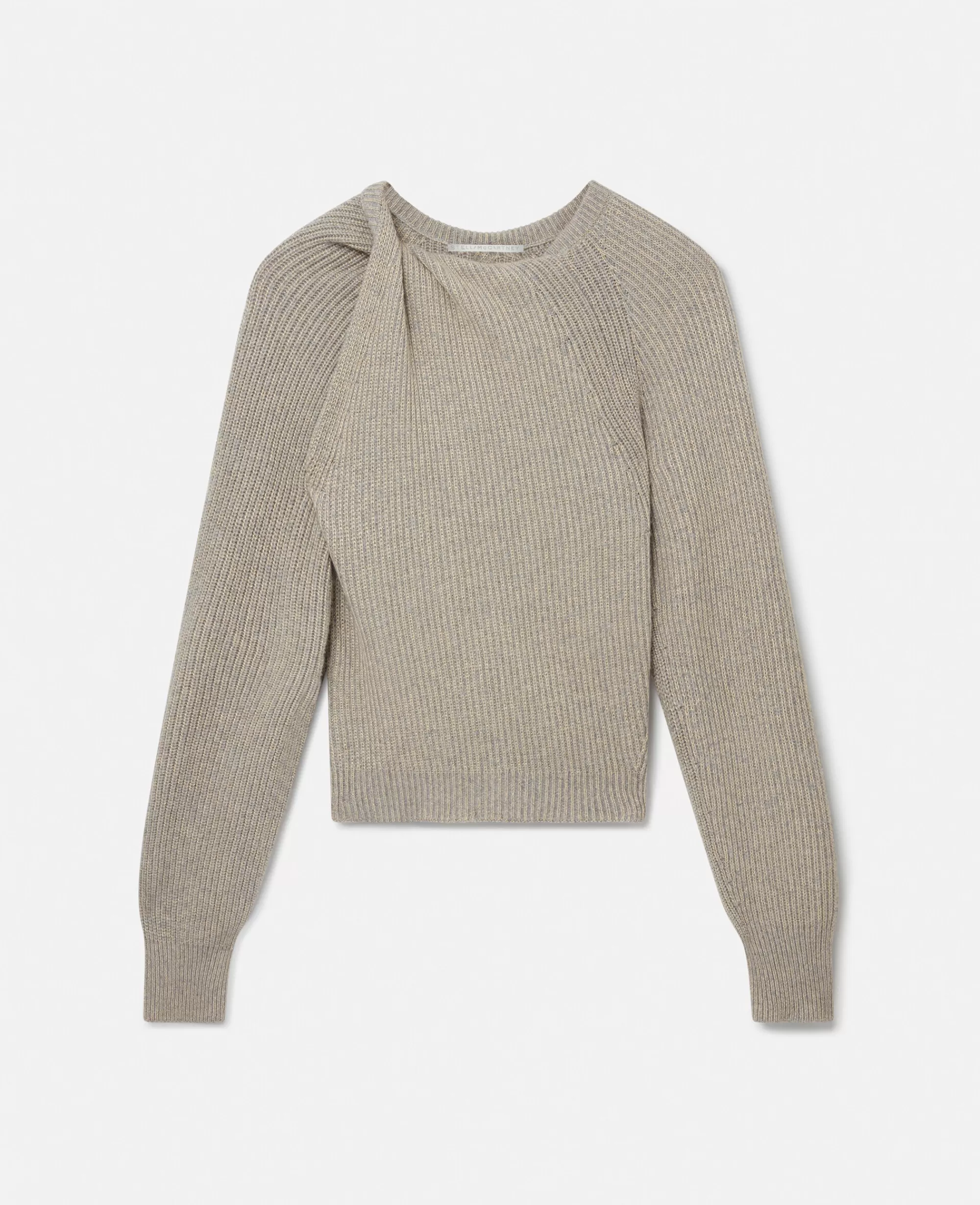 Donna Stella McCartney Maglieria>Maglione In Cashmere Rigenerato Con Nodo Rovesciato