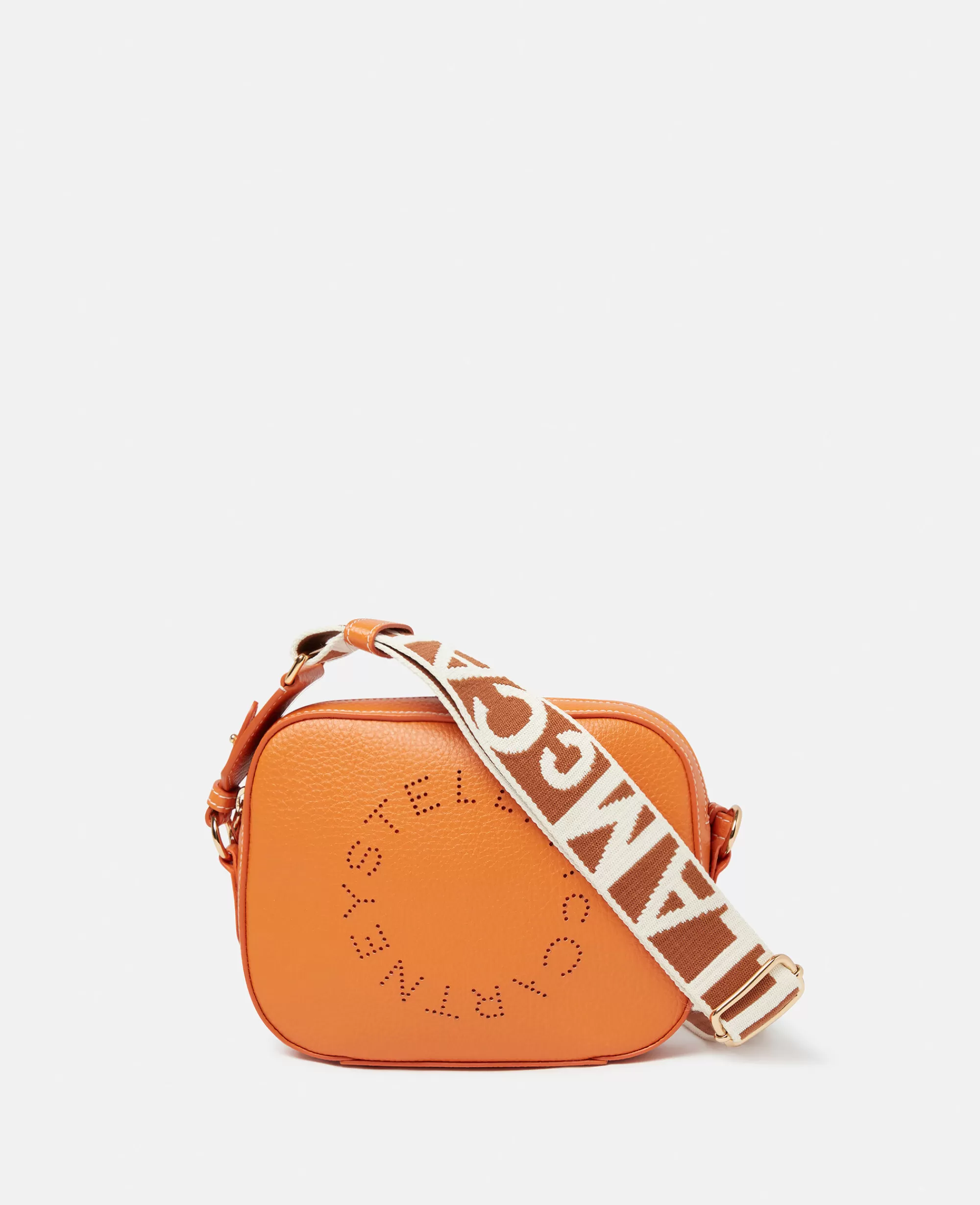 Donna Stella McCartney Stella Logo>Mini Camera Bag In Alter Mat Zigrinato Logo