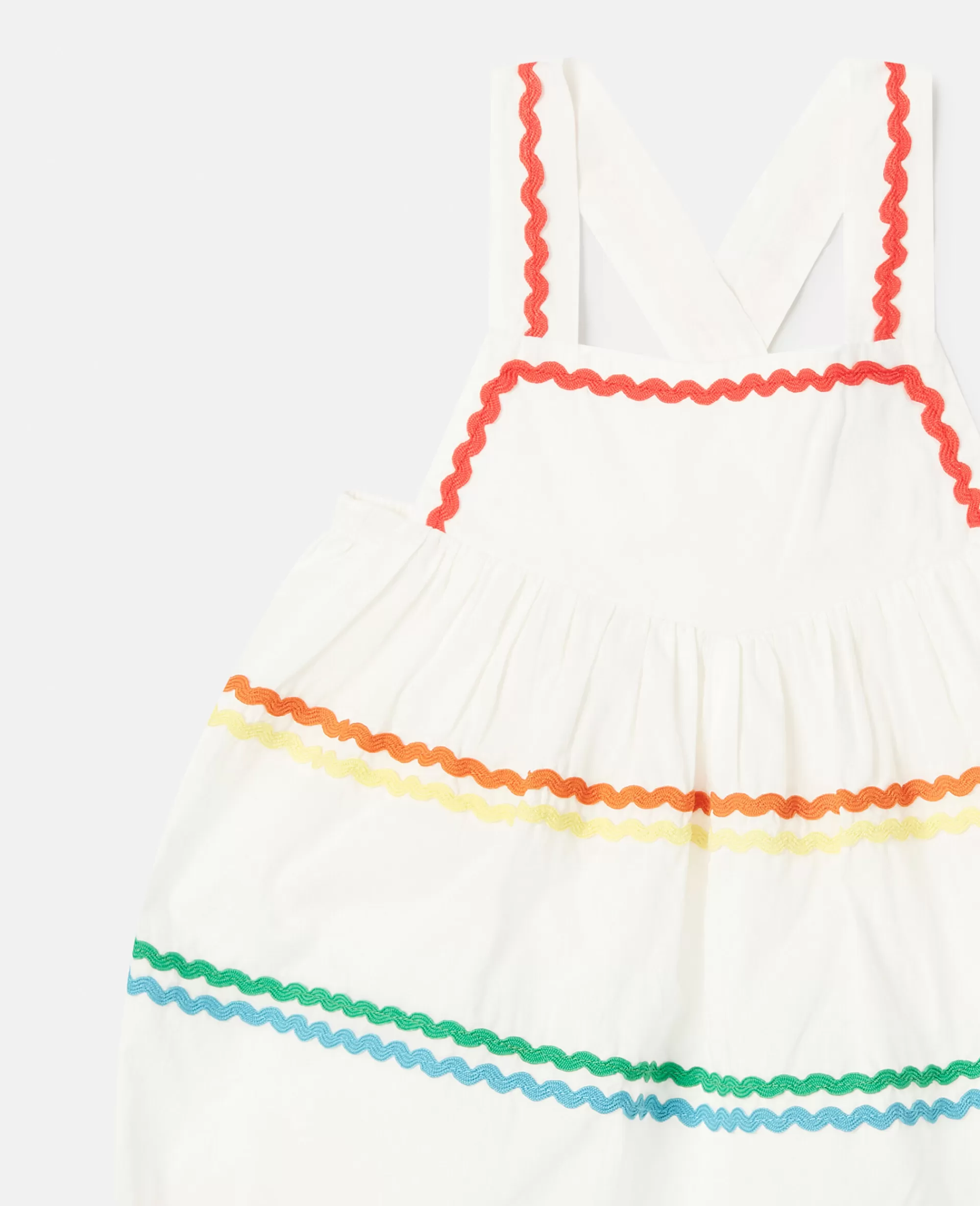 Bambini Stella McCartney Vestiti E Tutine>Pagliaccetto Con Ricamo Linee Effetto Tracciato A Mano