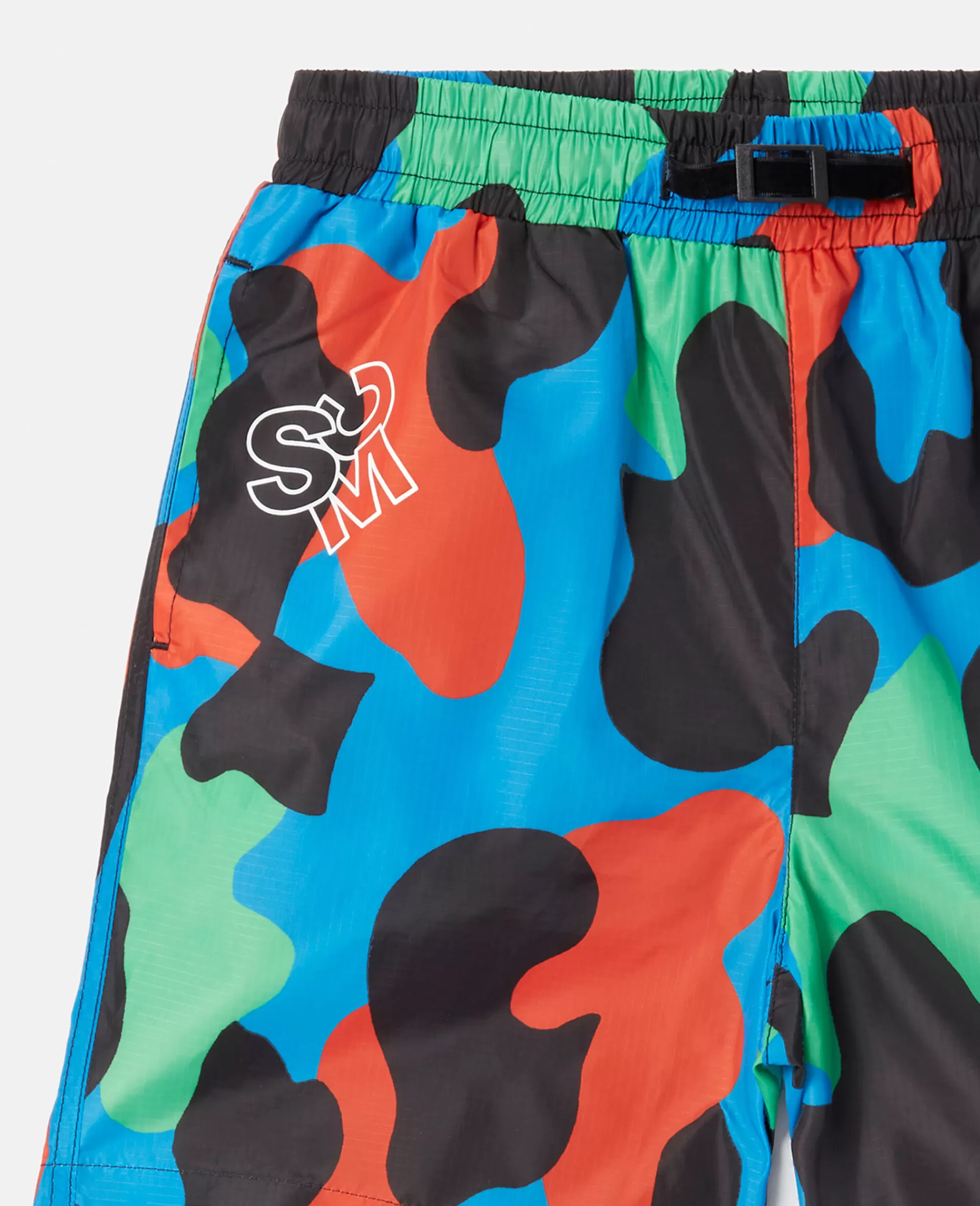 Bambini Stella McCartney Pantaloni E Shorts>Pantaloncini Con Stampa Camouflage