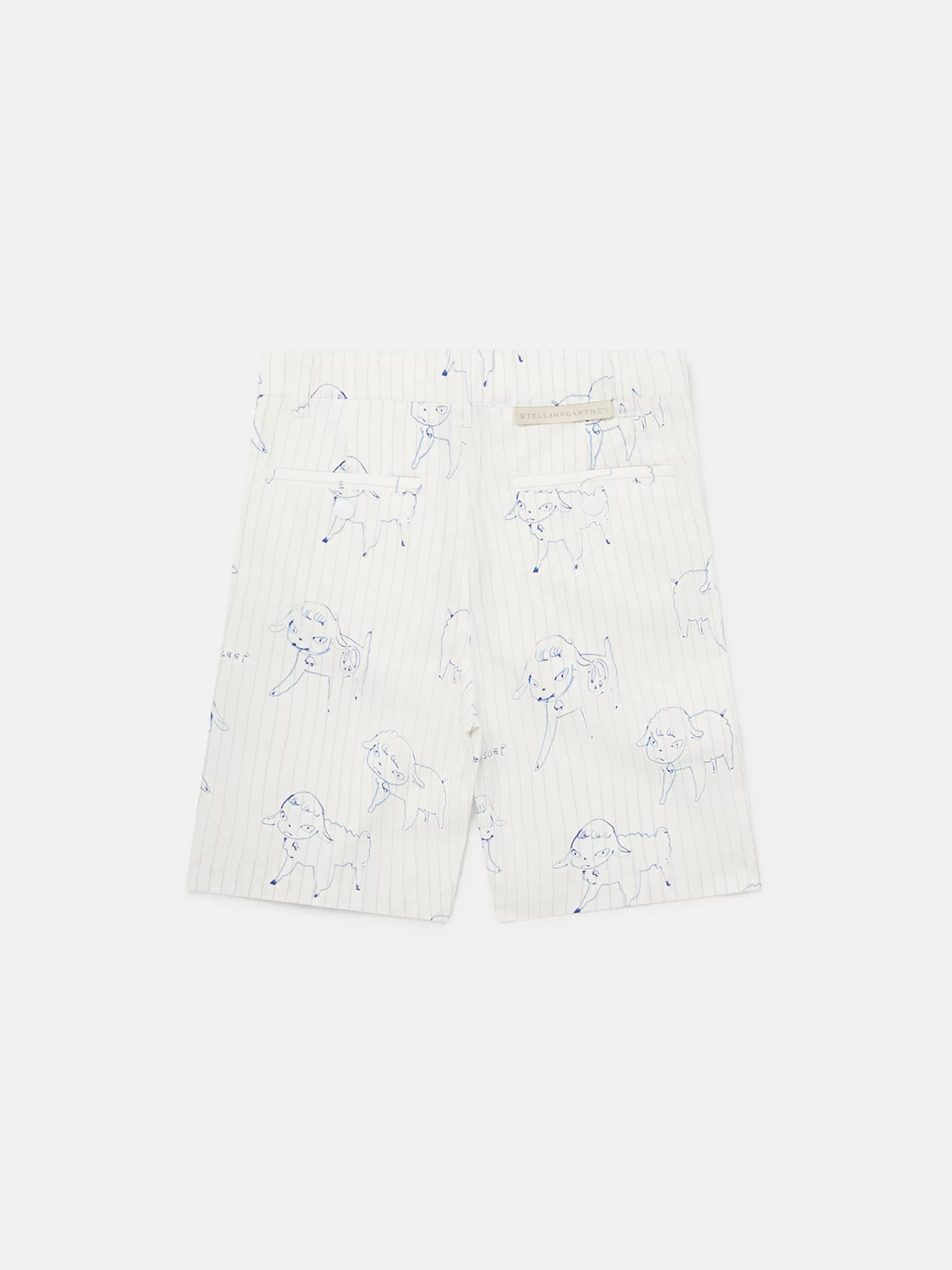 Bambini Stella McCartney Pantaloni E Shorts>Pantaloncini Gessati Con Stampa Untitled