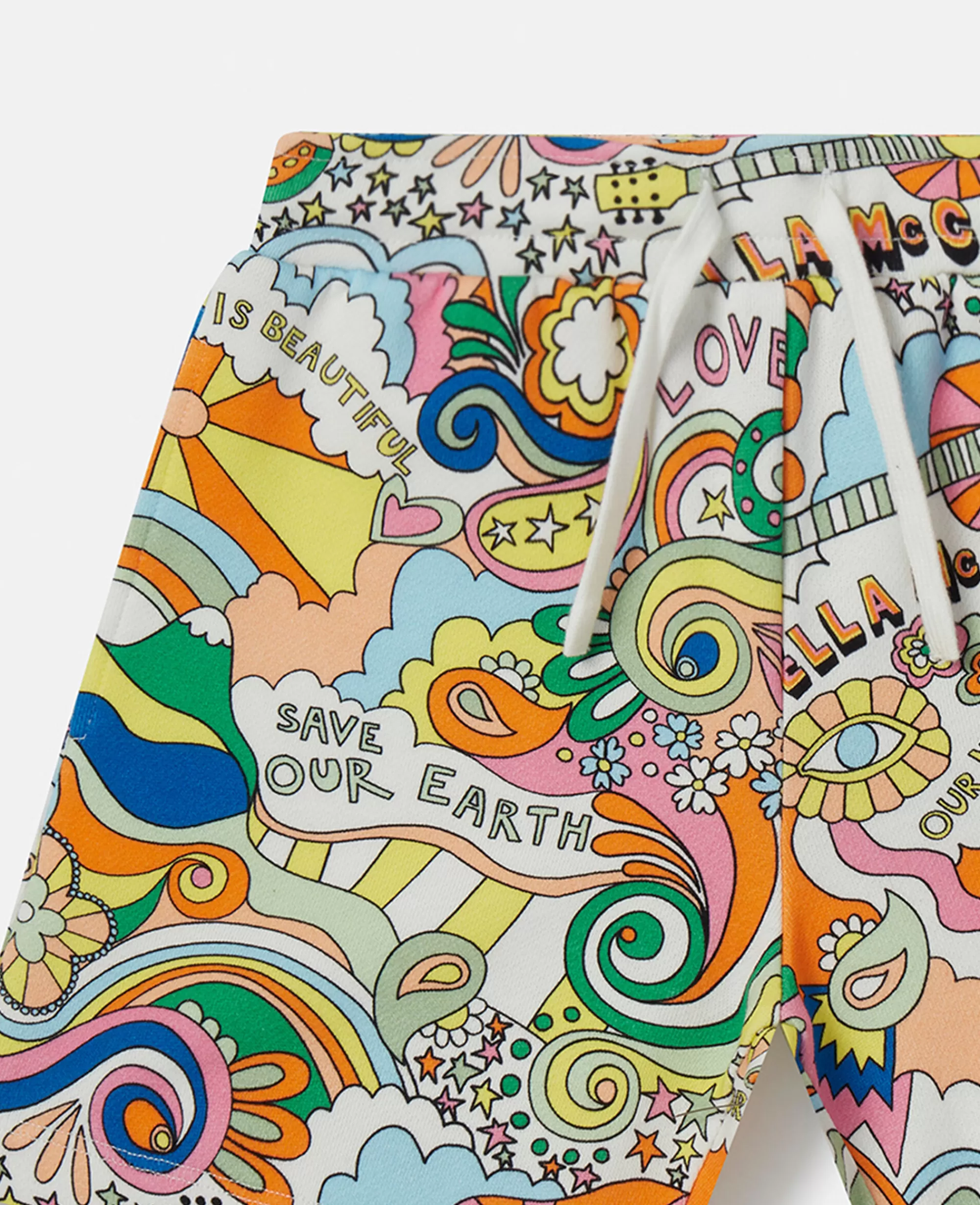 Bambini Stella McCartney Pantaloni E Shorts>Pantaloncini In Felpa Con Stampa Love To Dream