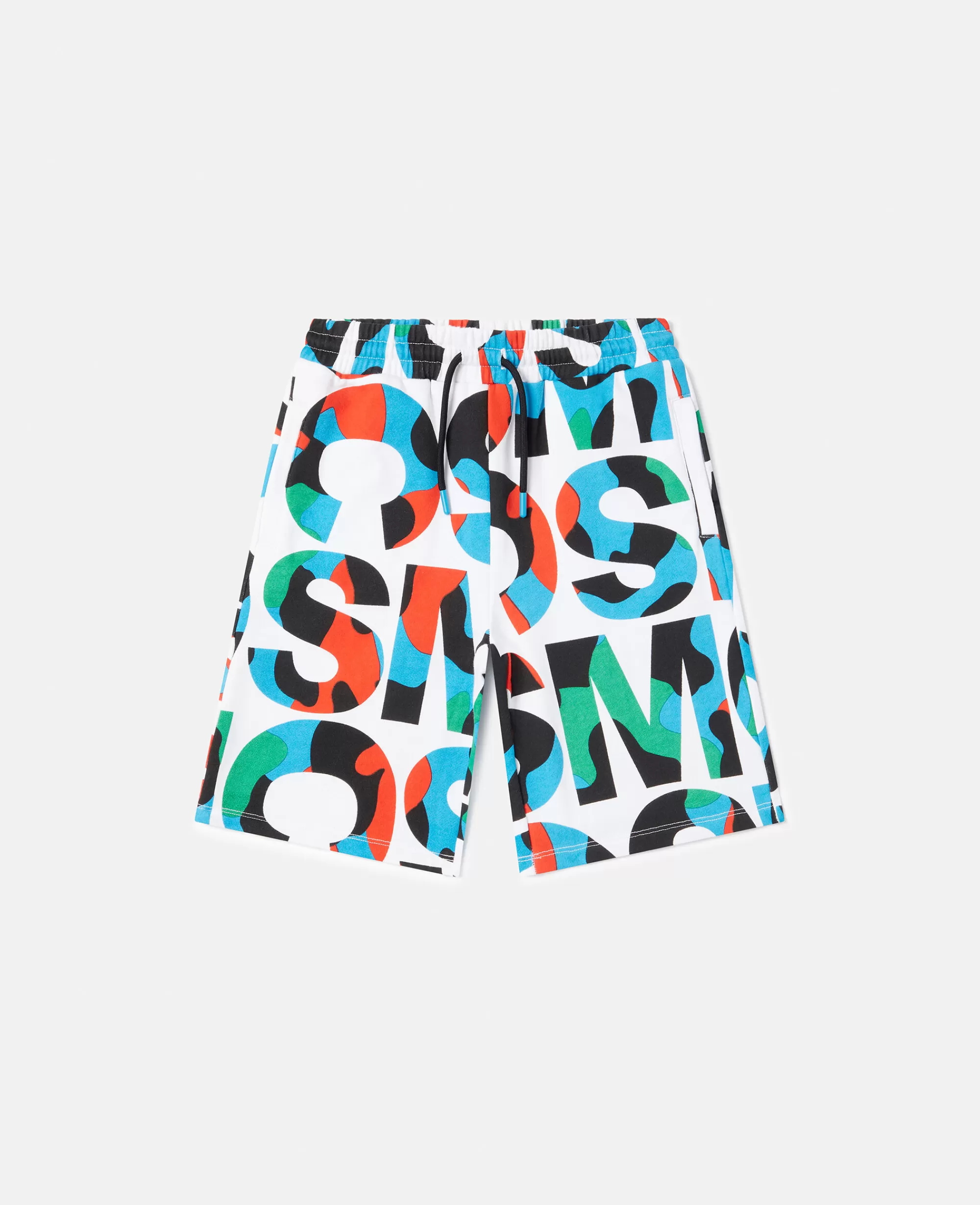 Bambini Stella McCartney Pantaloni E Shorts>Pantaloncini Morbidi Con Logo Smc Camouflage