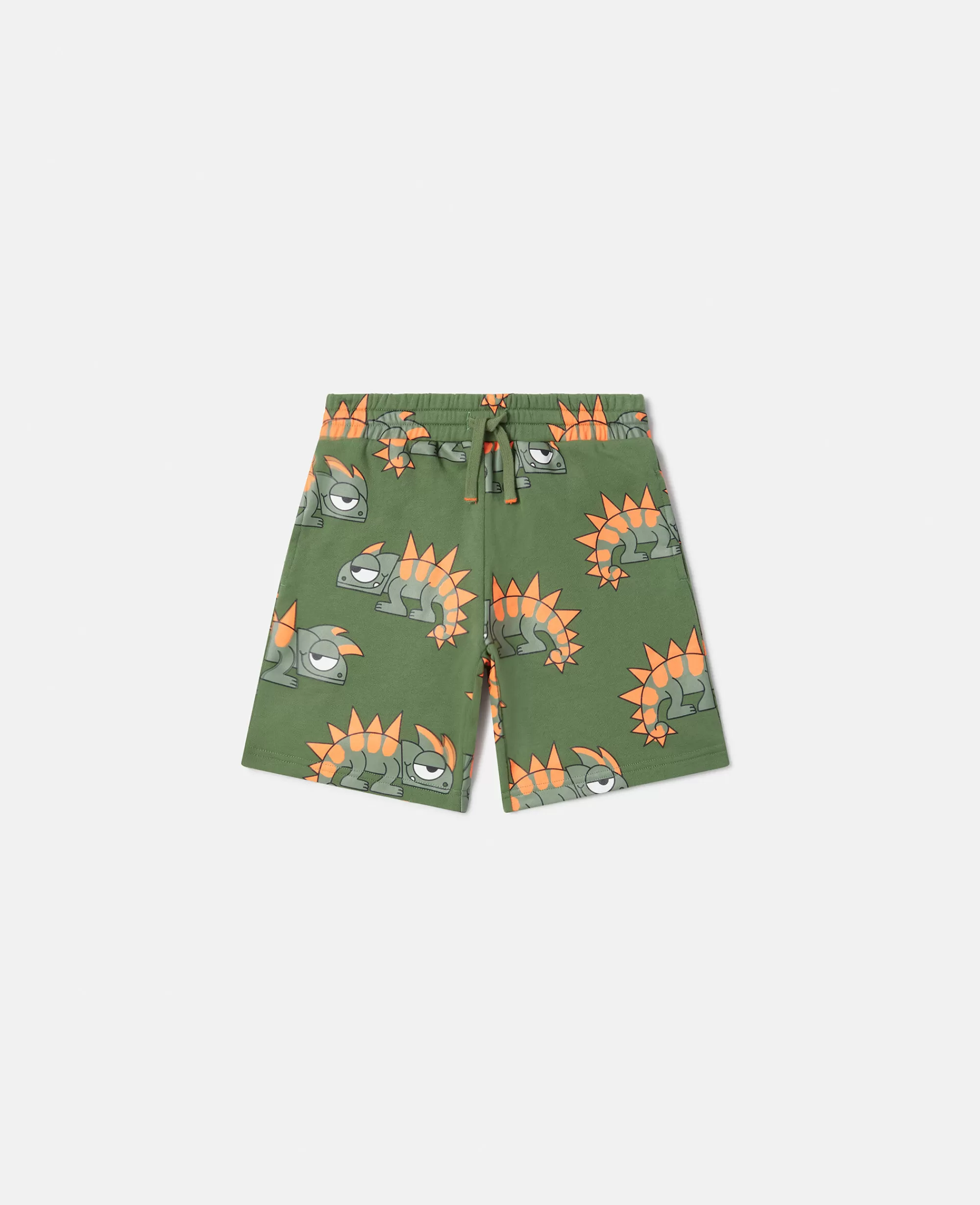 Bambini Stella McCartney Pantaloni E Shorts>Pantaloncini Morbidi Con Stampa Geco