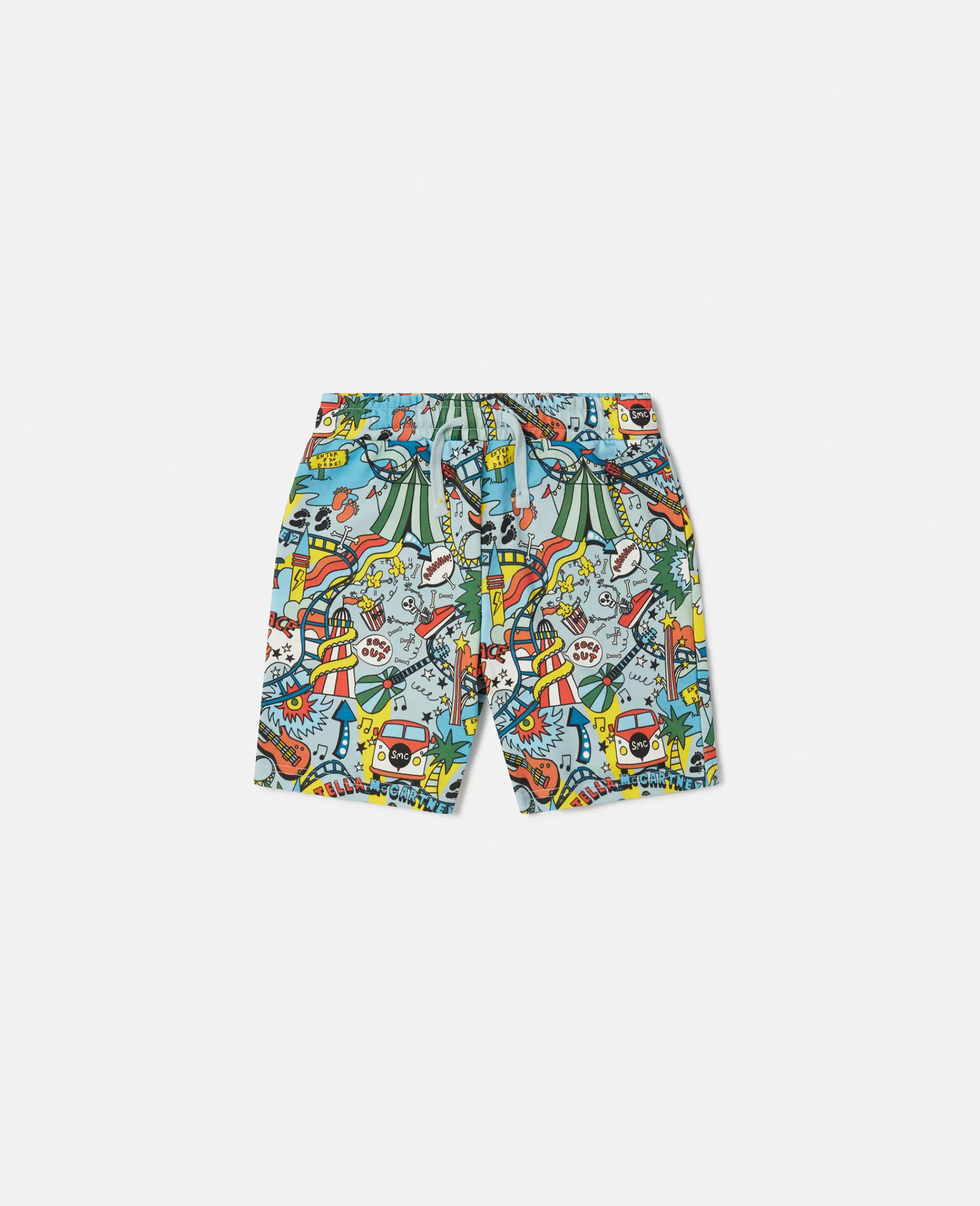 Bambini Stella McCartney Pantaloni E Shorts>Pantaloncini Morbidi Con Stampa Ottovolante