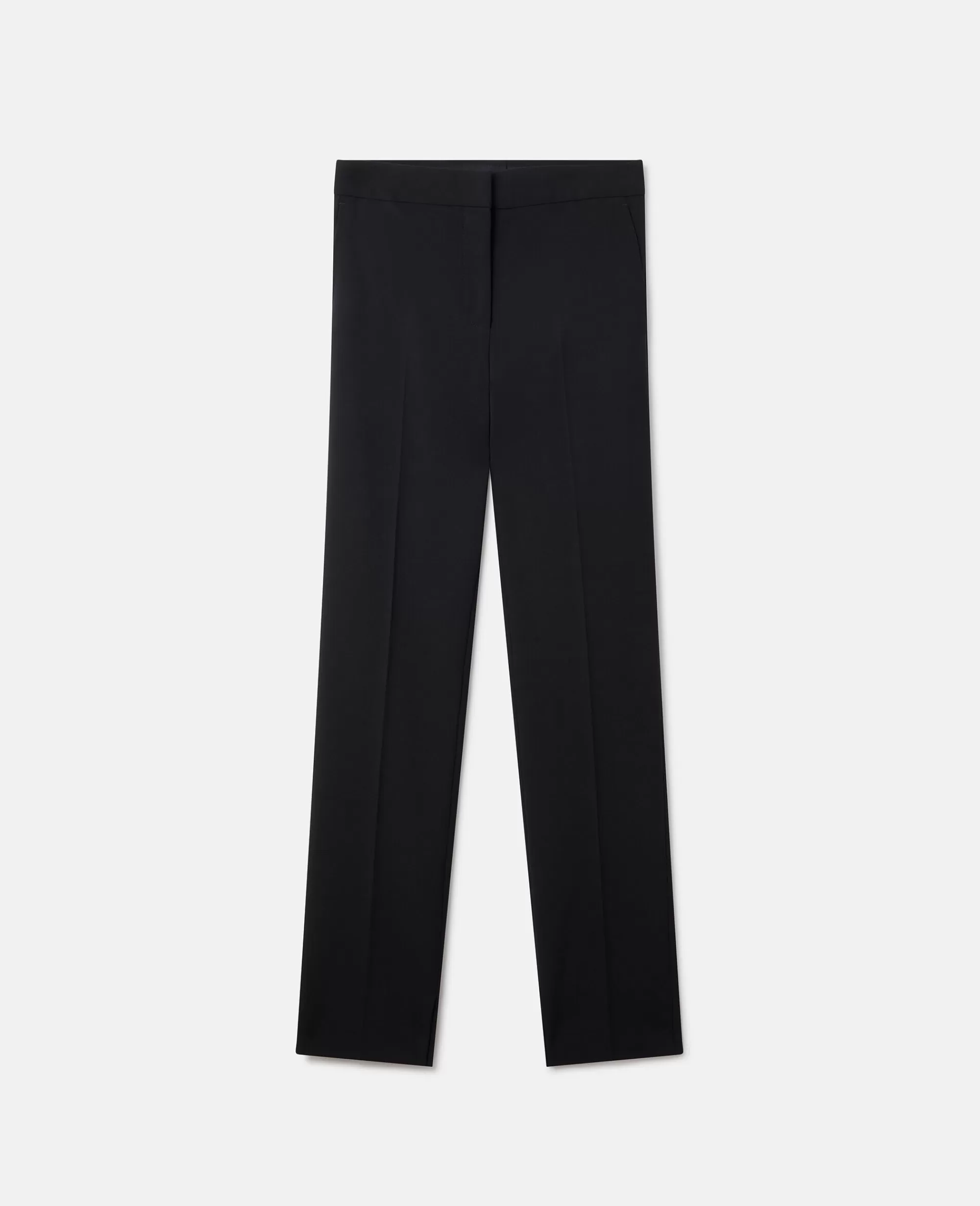 Donna Stella McCartney Pantaloni E Shorts>Pantaloni A Gamba Dritta Con Caviglia Con Spacchi