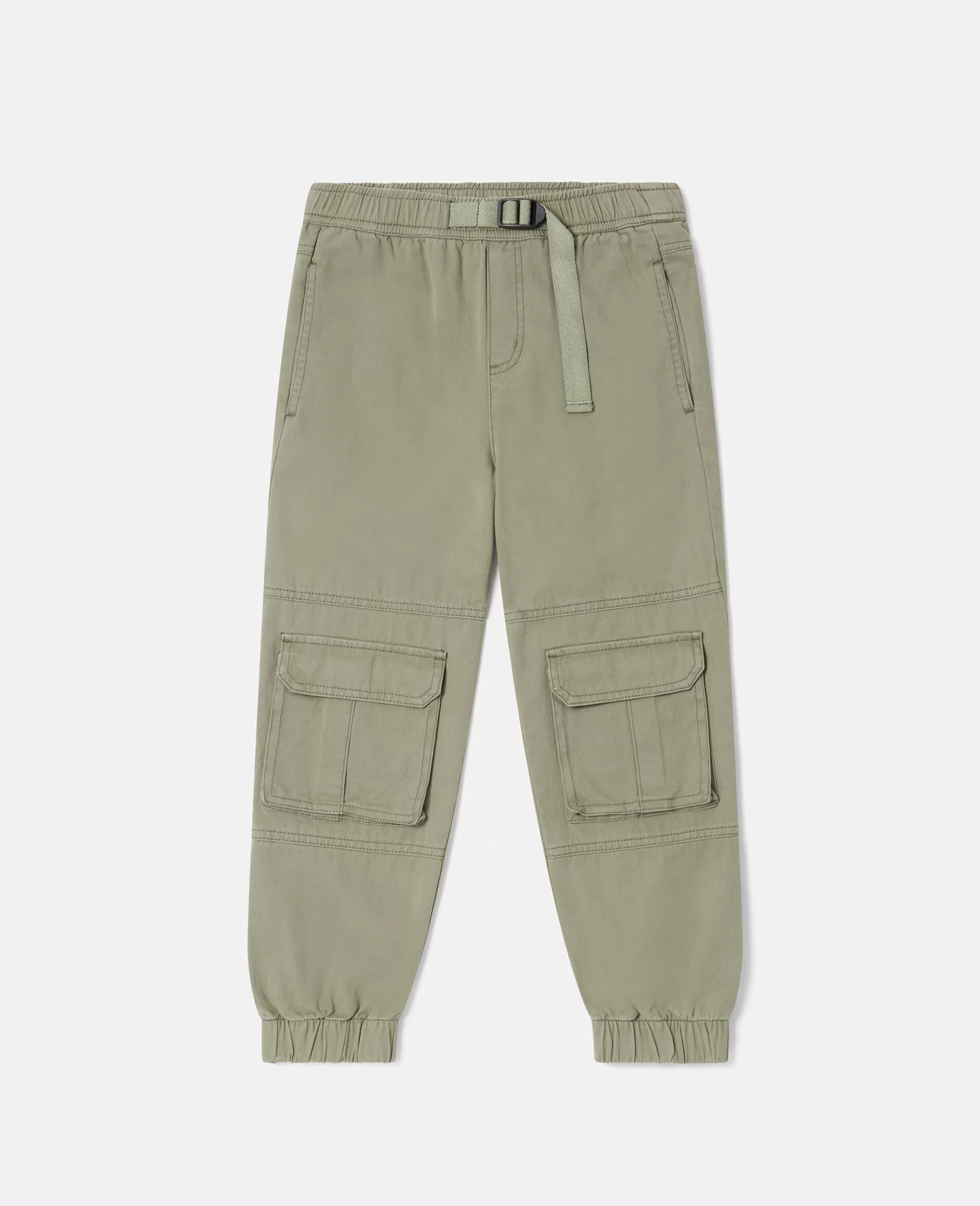 Bambini Stella McCartney Pantaloni E Shorts>Pantaloni Cargo In Twill Di Cotone