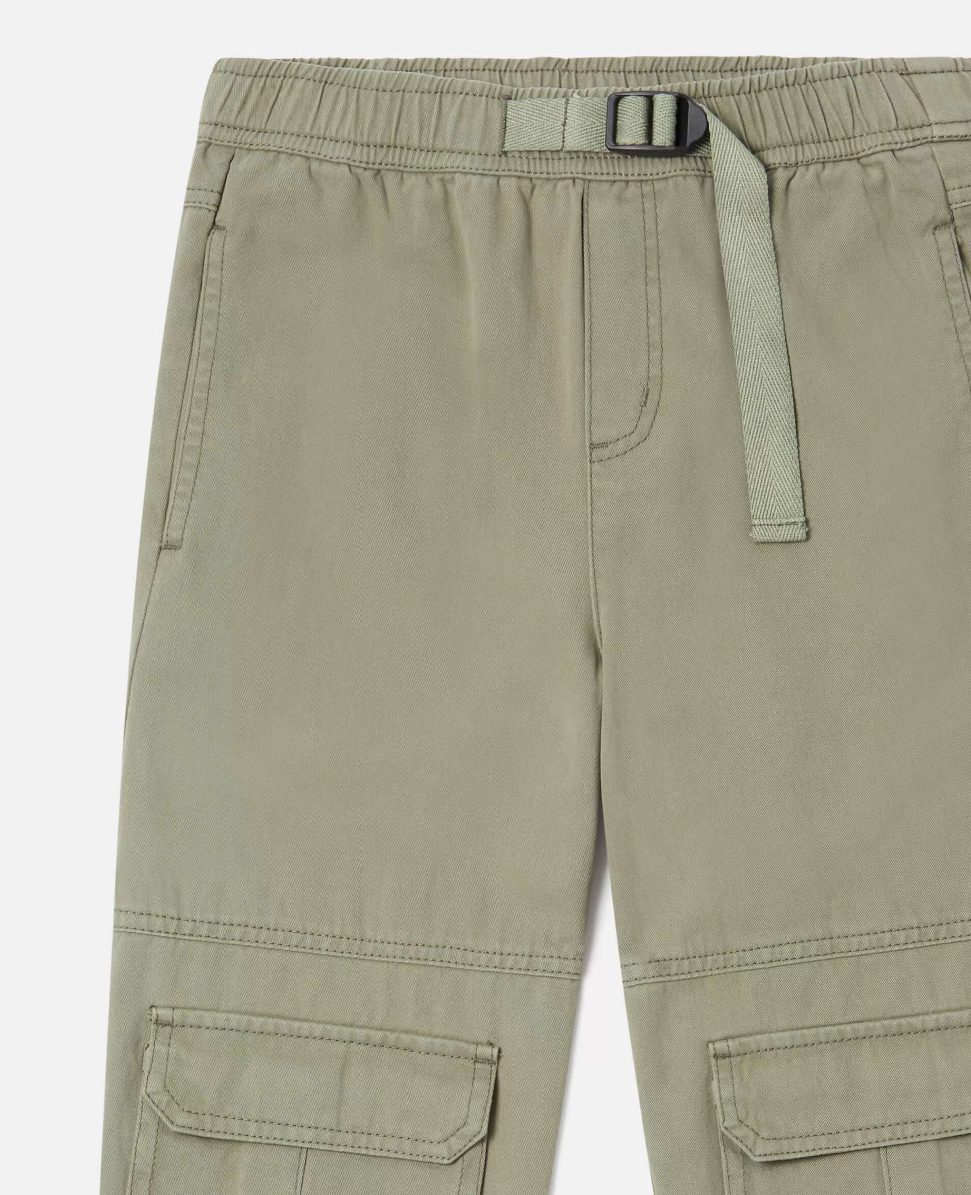 Bambini Stella McCartney Pantaloni E Shorts>Pantaloni Cargo In Twill Di Cotone