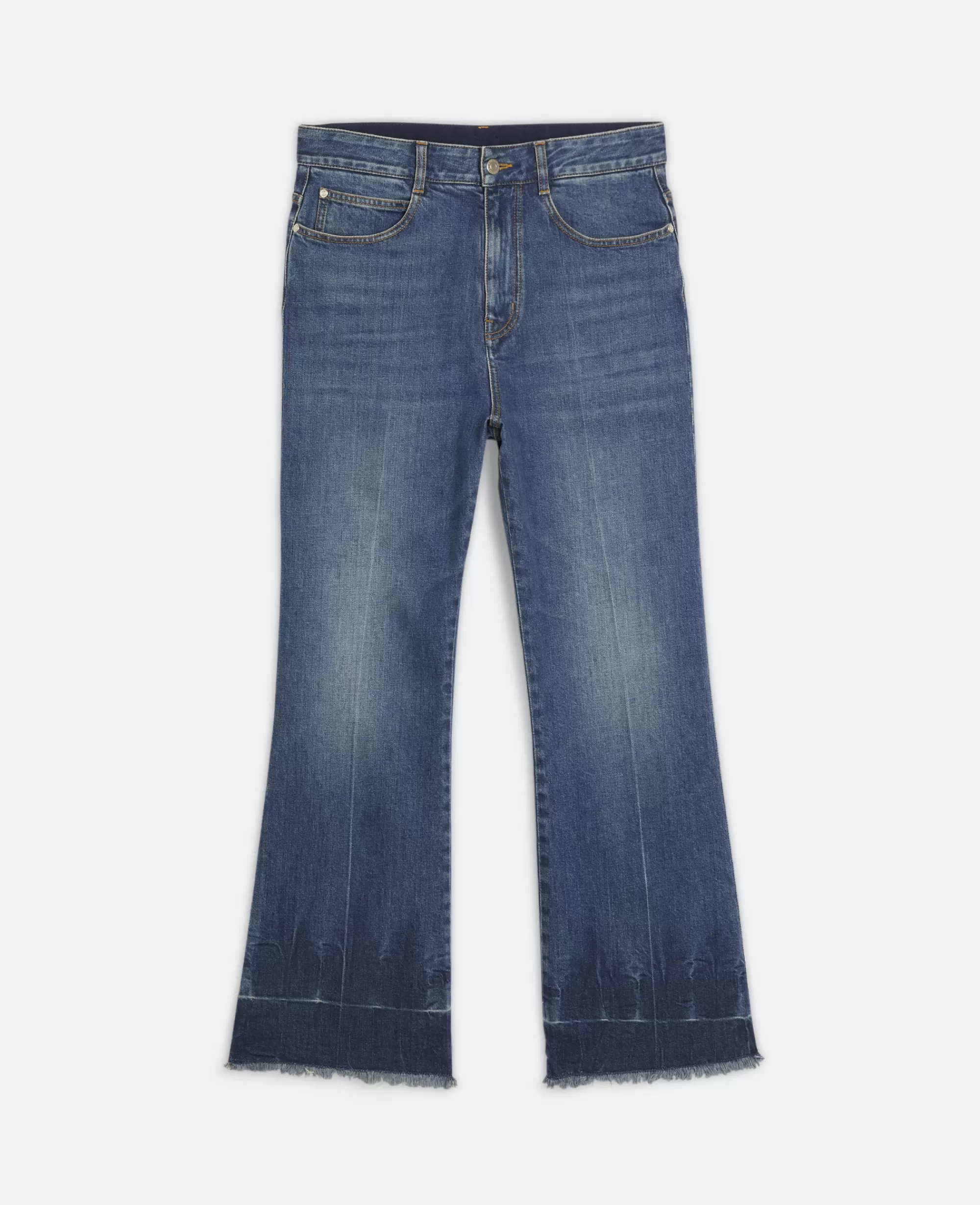 Donna Stella McCartney Denim>Pantaloni Con Gamba Svasata In Denim