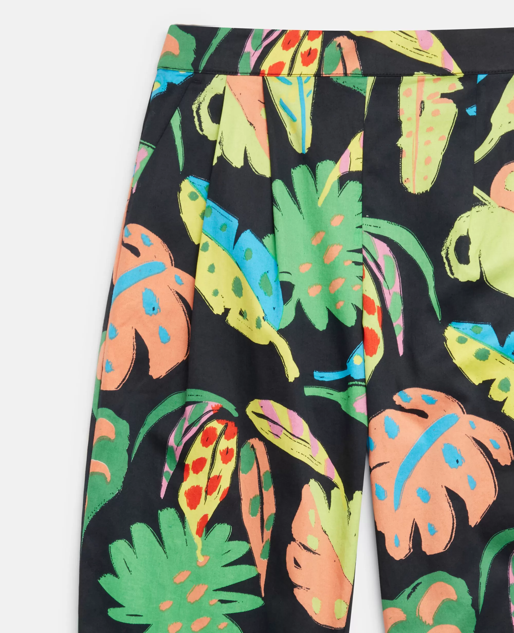 Bambini Stella McCartney Pantaloni E Shorts>Pantaloni Harem Con Stampa Foglie Di Palma