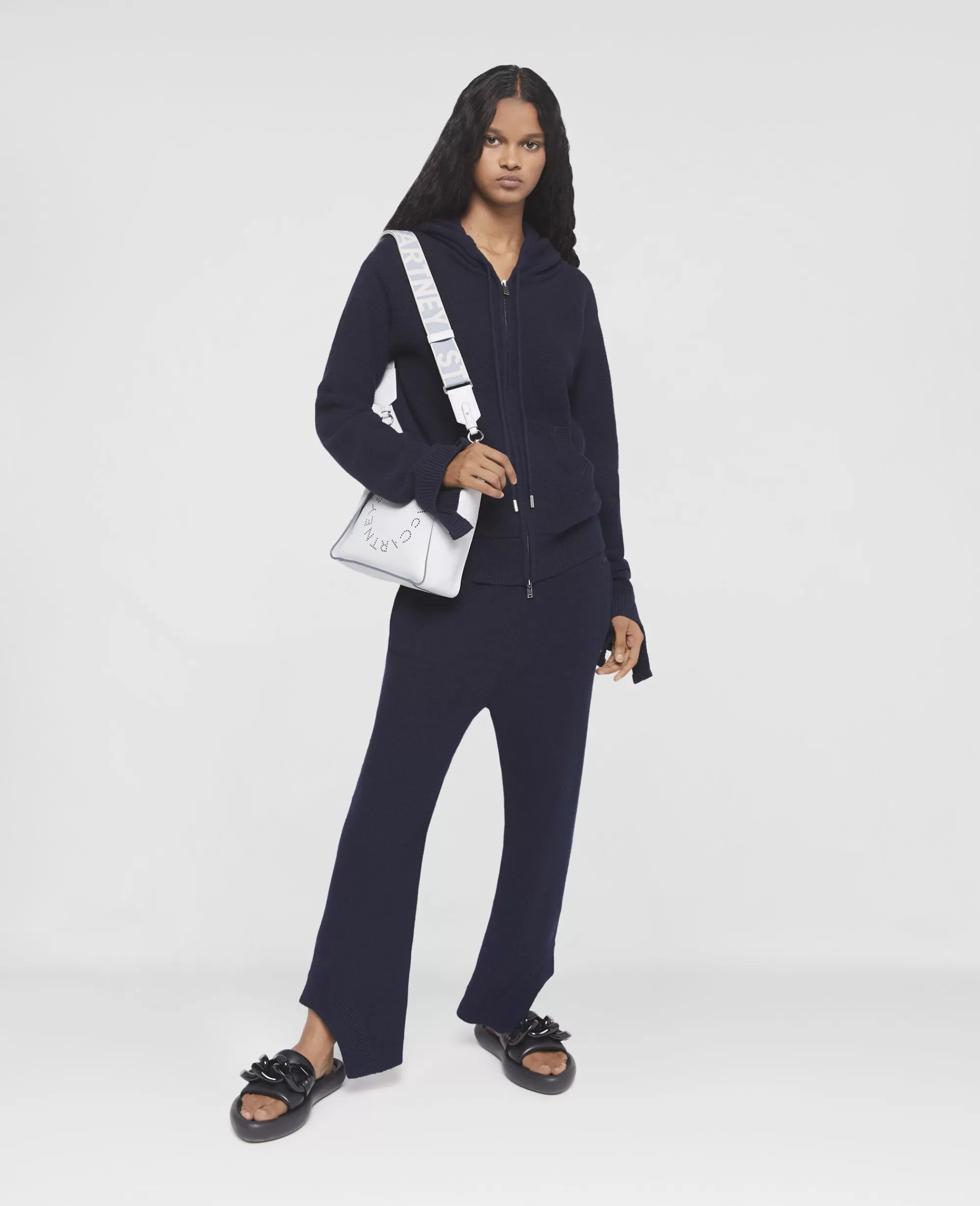 Donna Stella McCartney Pantaloni E Shorts>Pantaloni In Maglia Di Cashmere Rigenerato Swave