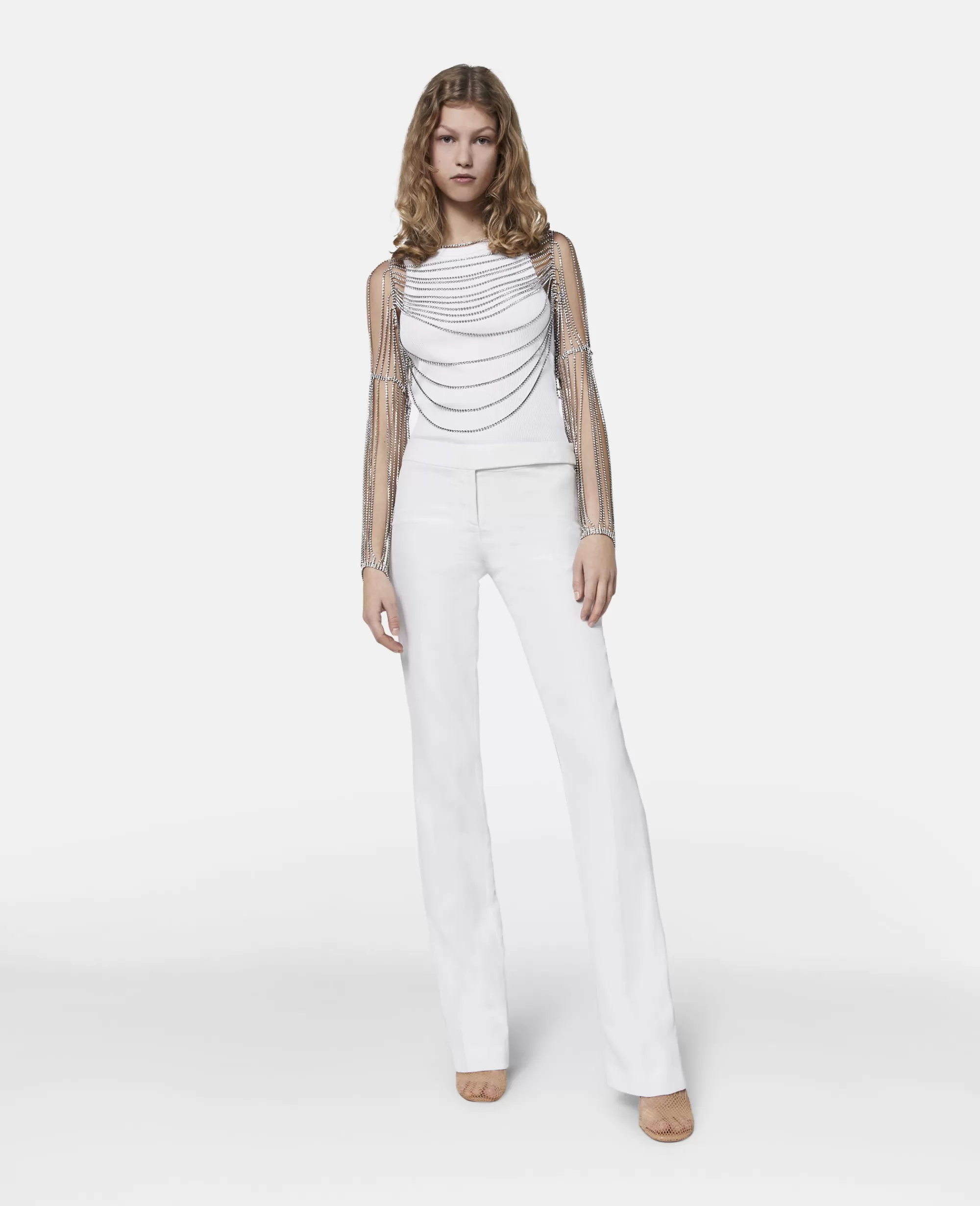 Donna Stella McCartney Pantaloni E Shorts>Pantaloni Sartoriali A Vita Bassa Slim