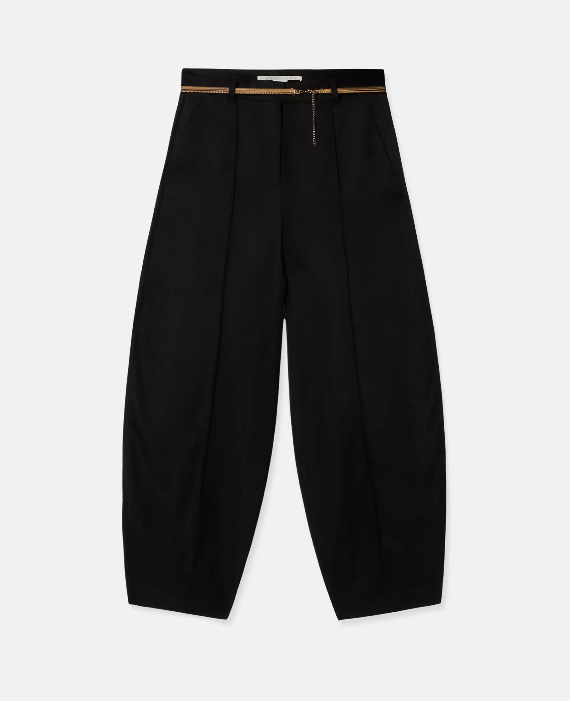 Donna Stella McCartney Pantaloni E Shorts>Pantaloni Sartoriali Con Pieghe A Cannoncino E Cintura