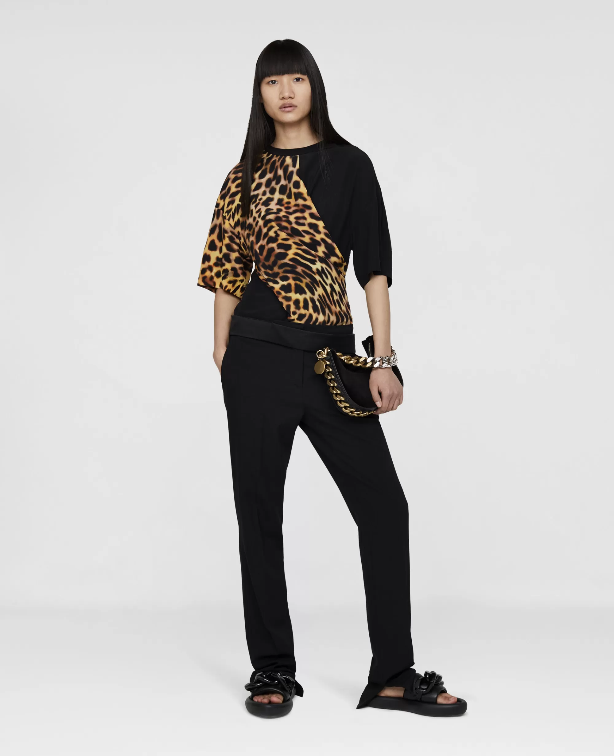 Donna Stella McCartney Pantaloni E Shorts>Pantaloni Smoking Sartoriali In Twill