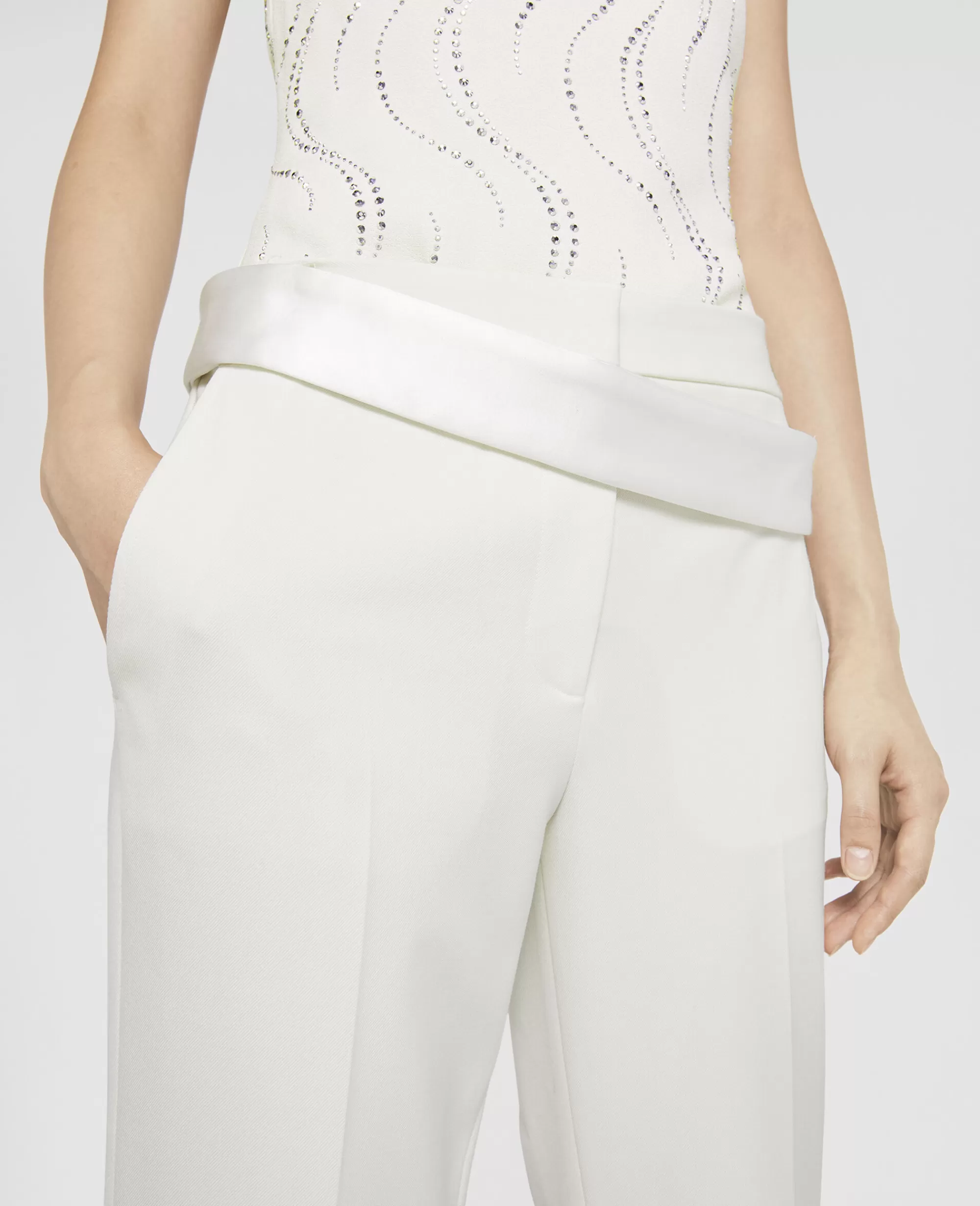 Donna Stella McCartney Pantaloni E Shorts>Pantaloni Smoking Sartoriali In Twill