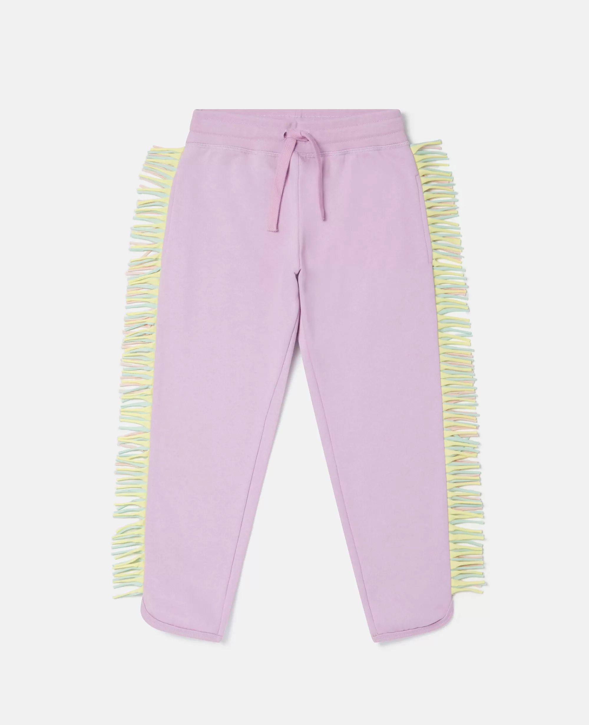 Bambini Stella McCartney Pantaloni E Shorts>Pantaloni Sportivi Con Frange Arcobaleno