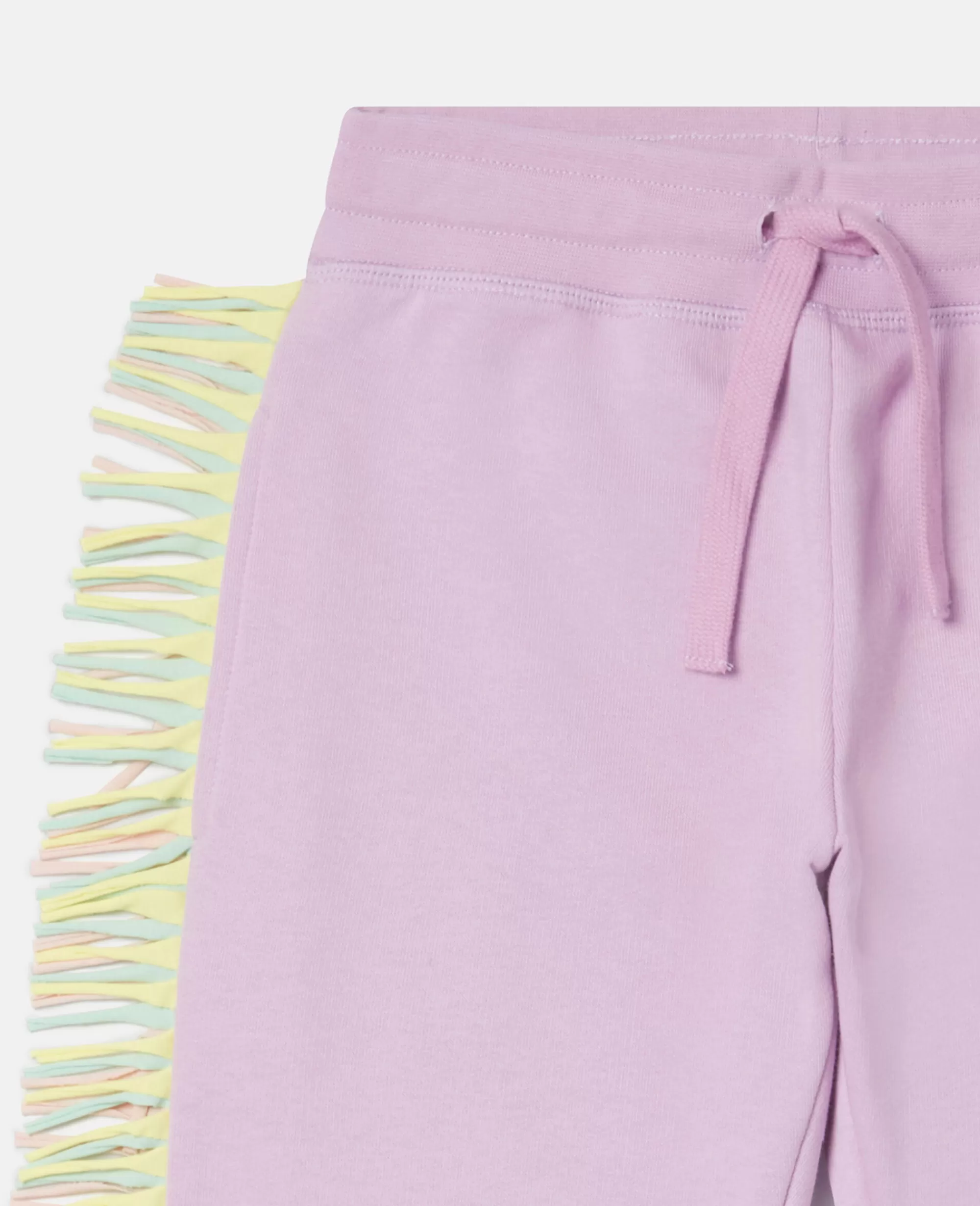 Bambini Stella McCartney Pantaloni E Shorts>Pantaloni Sportivi Con Frange Arcobaleno