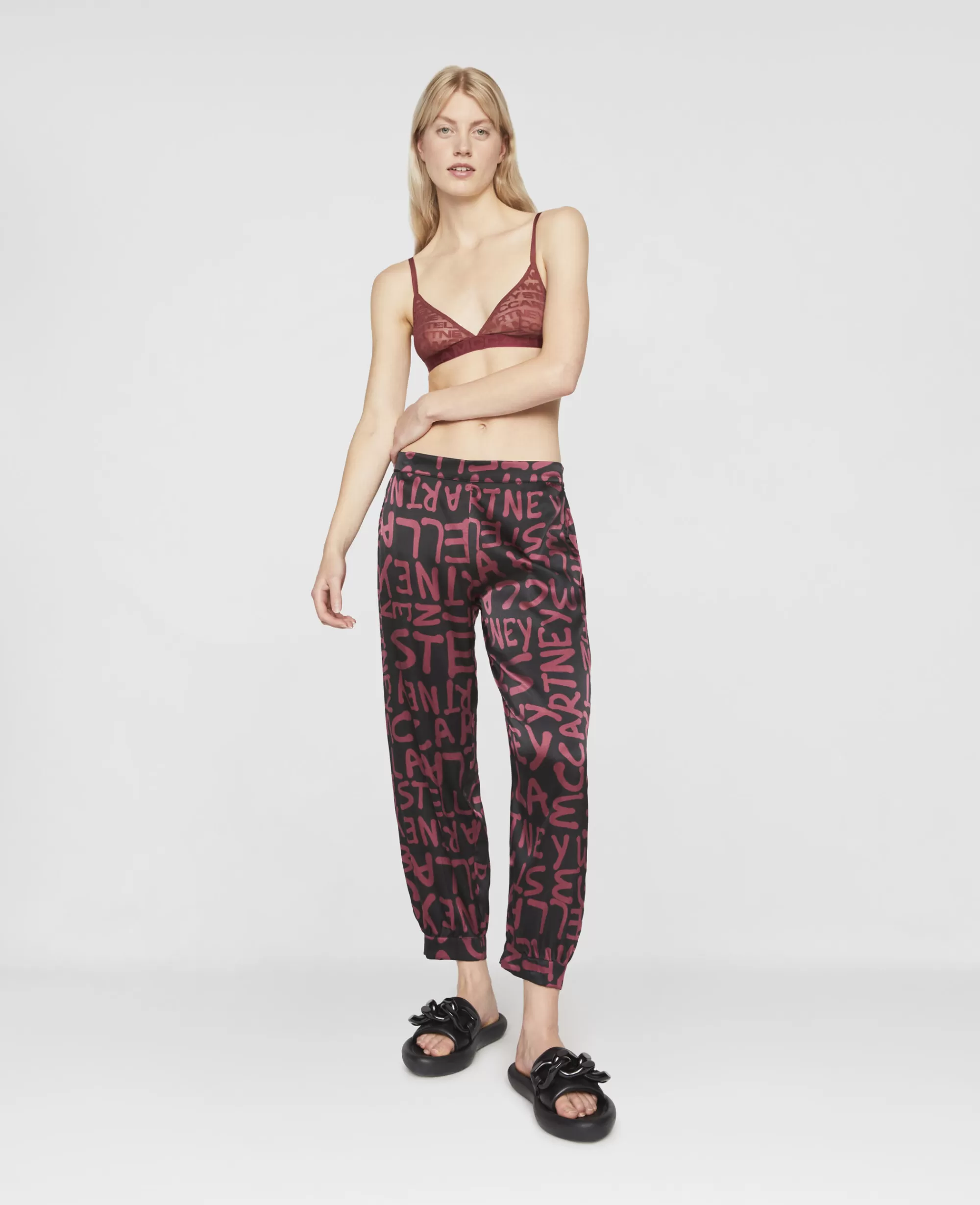 Donna Stella McCartney Lingerie E Sleepwear>Pantaloni Sportivi Con Logo Ed Curtis