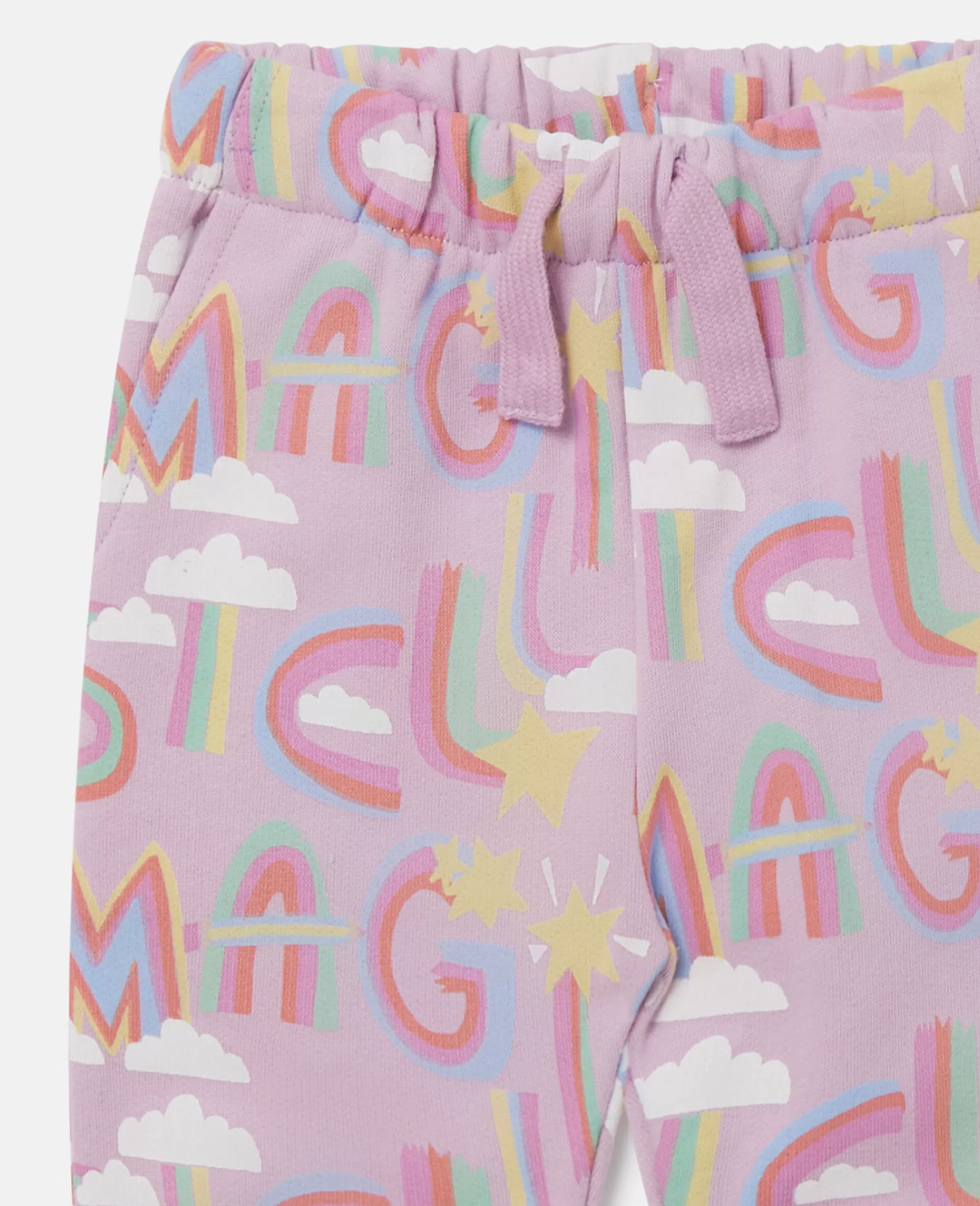 Bambini Stella McCartney Pantaloni E Shorts>Pantaloni Sportivi Con Stampa Arcobaleno Magico