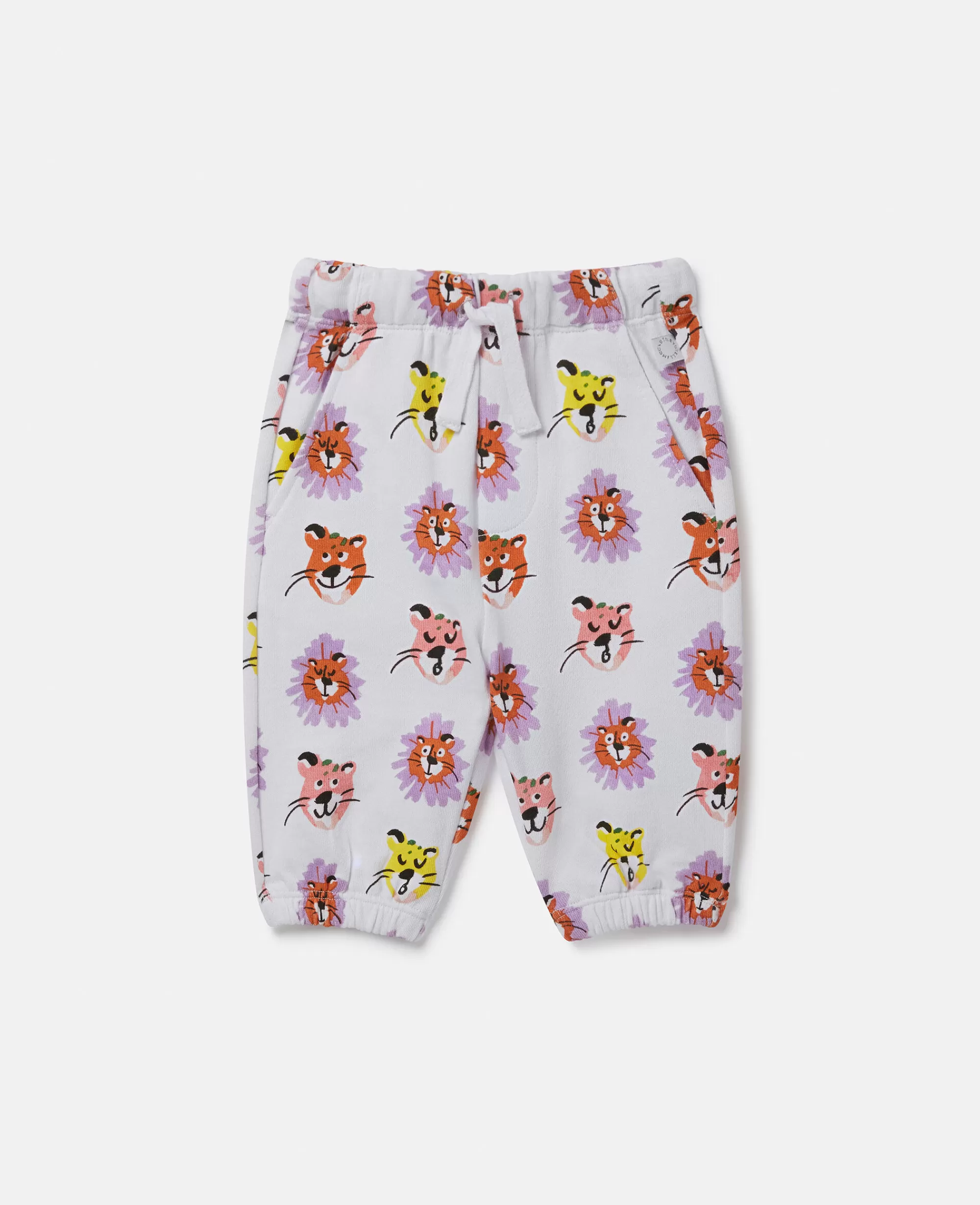 Bambini Stella McCartney Pantaloni E Shorts>Pantaloni Sportivi Con Stampa Volto Di Ghepardo