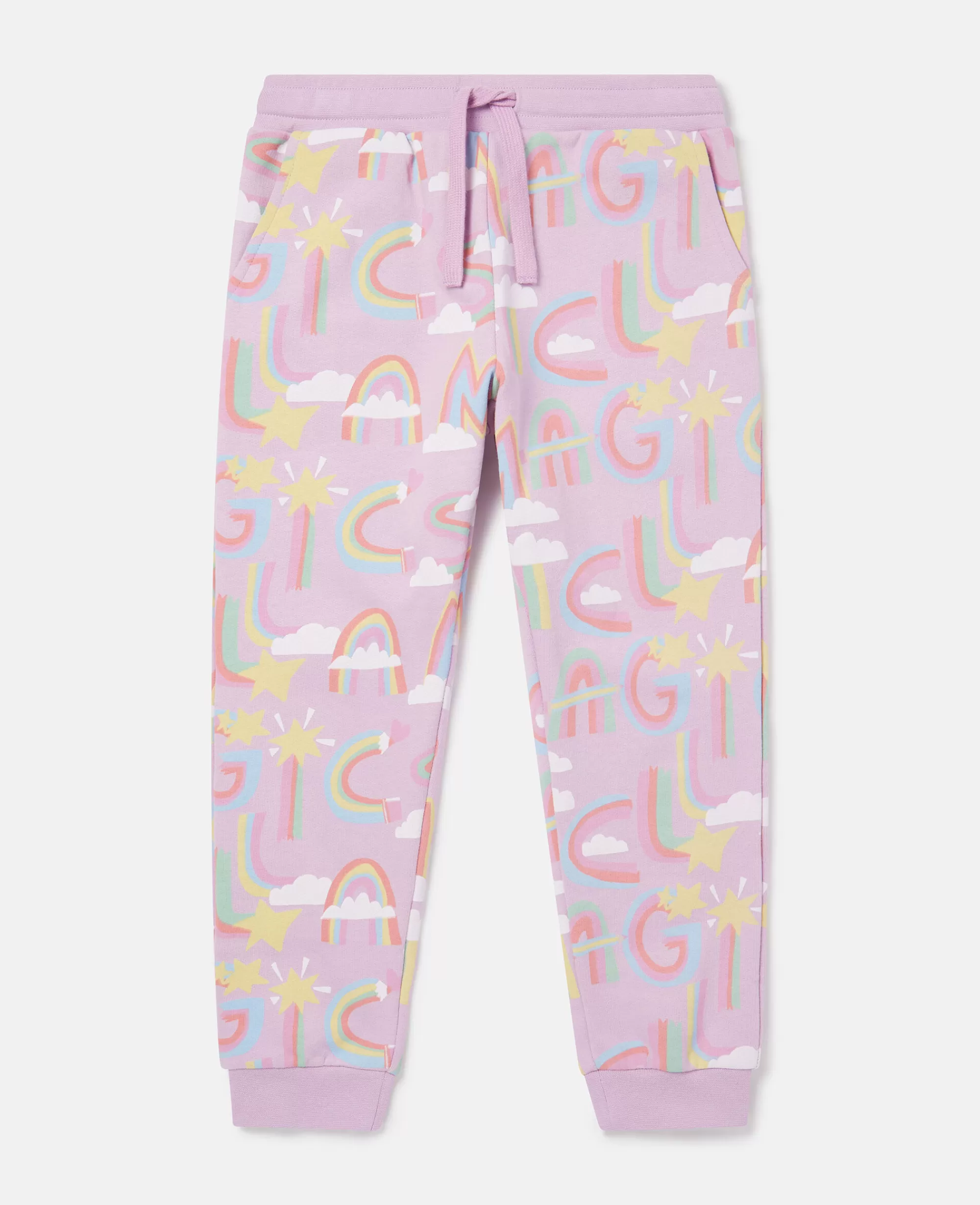 Bambini Stella McCartney Pantaloni E Shorts>Pantaloni Sportivi Nuvola Unicorno Arcobaleno