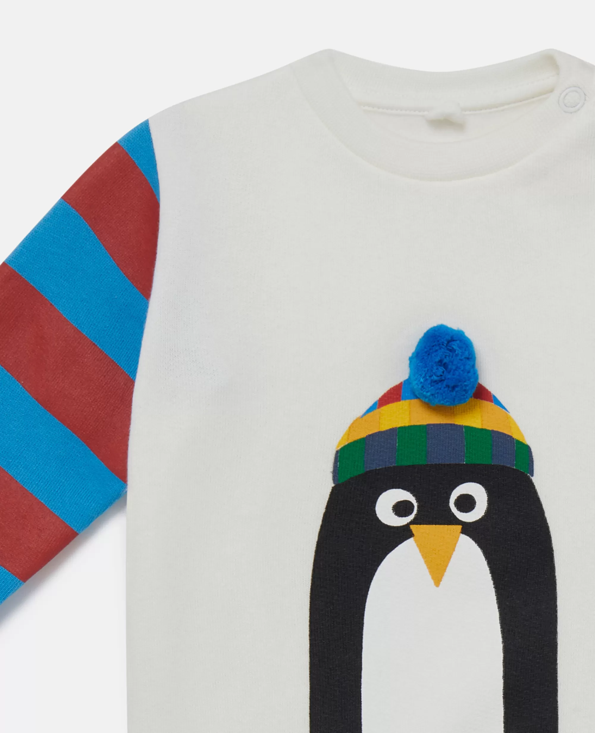 Bambini Stella McCartney T-Shirt>Penguin Motif Long Sleeve T-Shirt