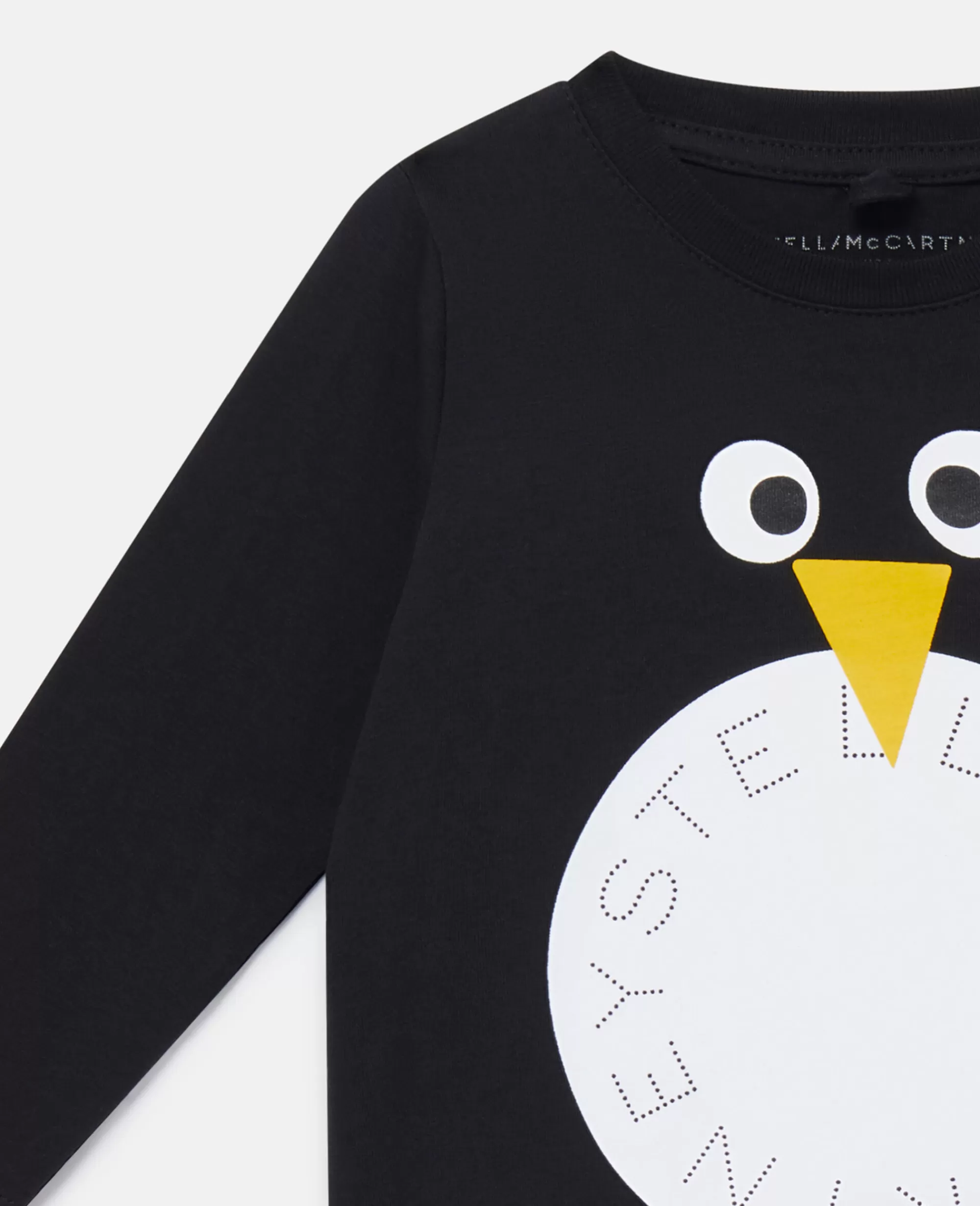 Bambini Stella McCartney Bimbo>Penguin Motif Long Sleeve T-Shirt