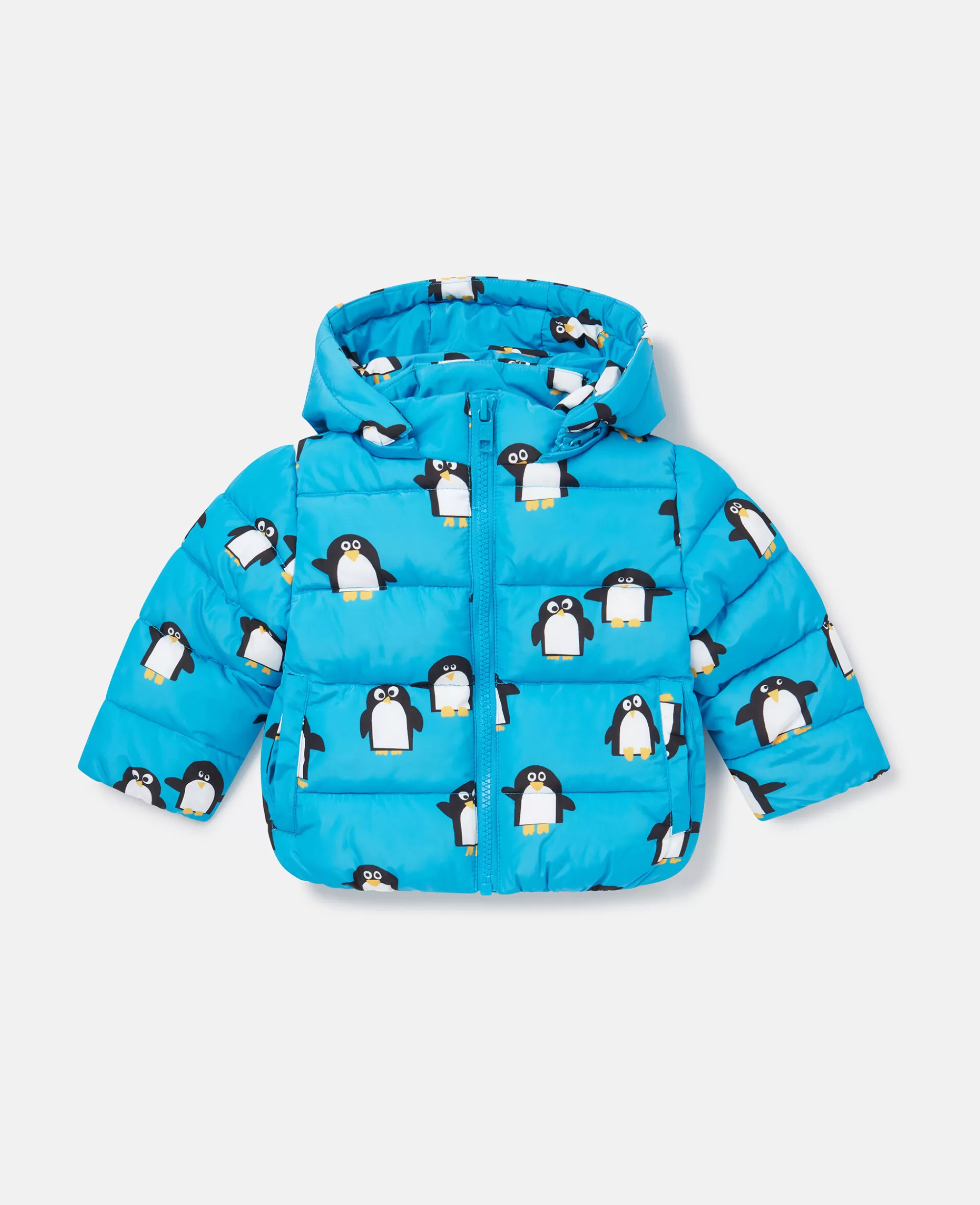 Bambini Stella McCartney Capispalla>Penguin Print Puffer Coat