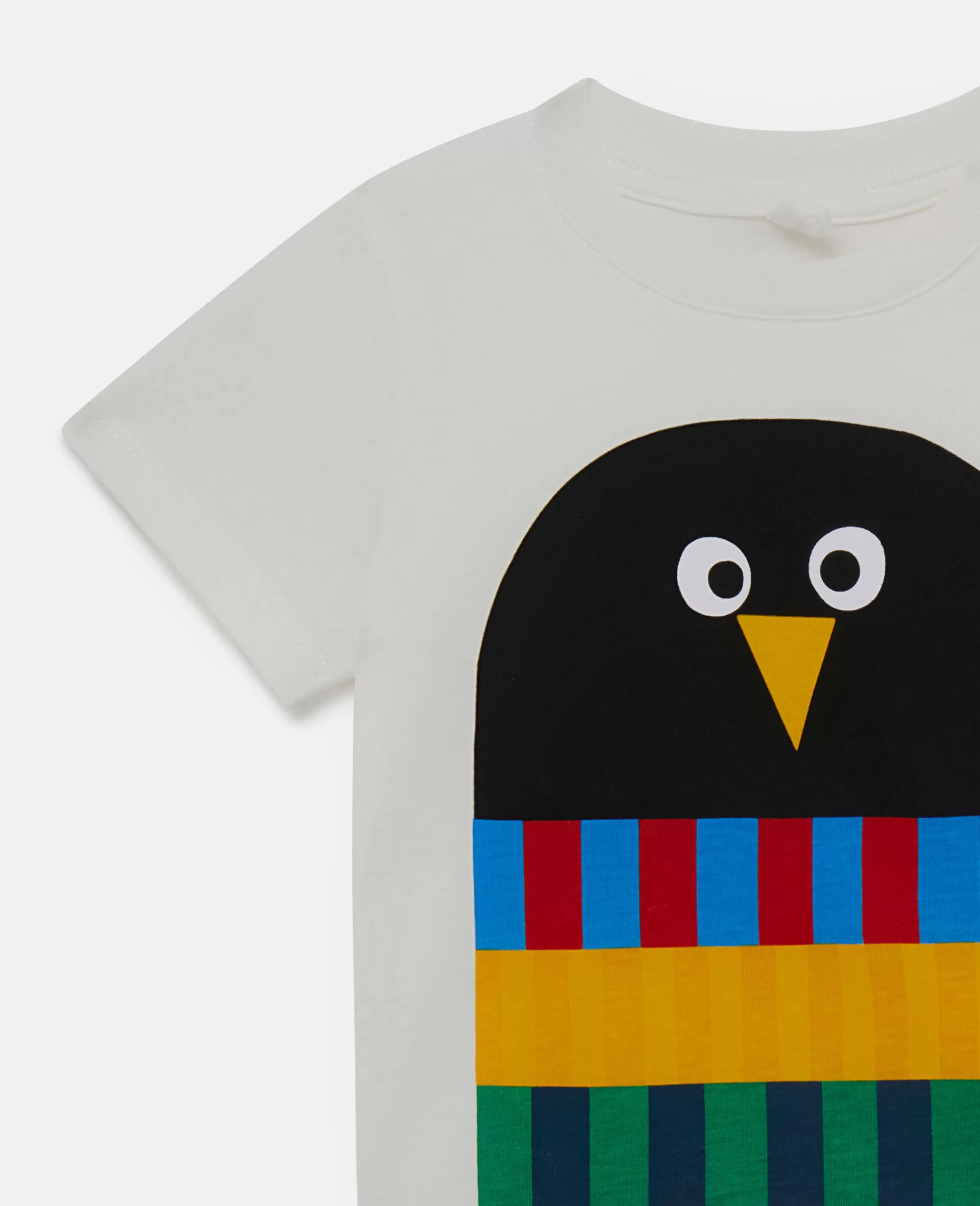 Bambini Stella McCartney T-Shirt>Penguin Scarf T-Shirt