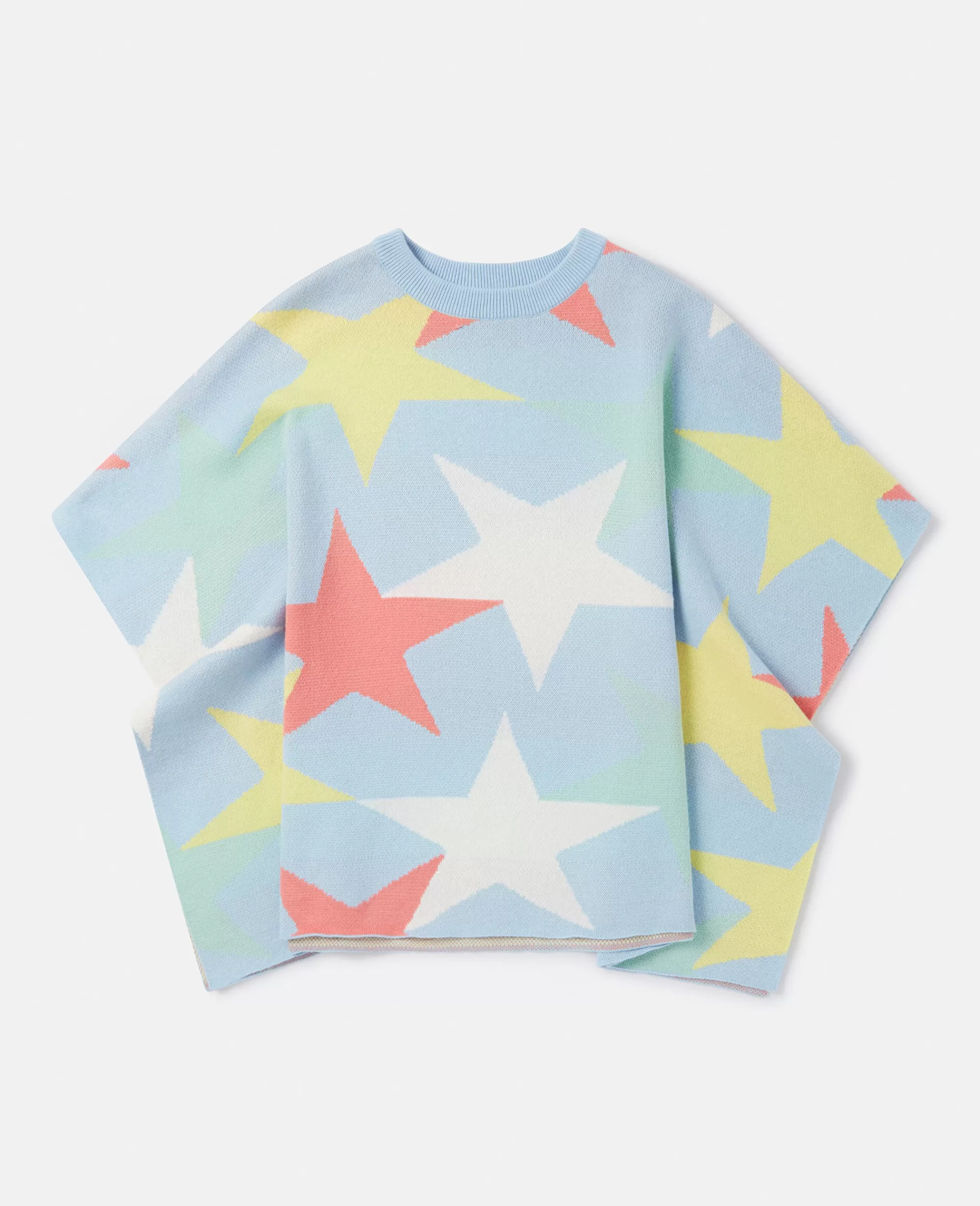 Bambini Stella McCartney Pullover E Cardigan>Poncho Con Stampa Stelle