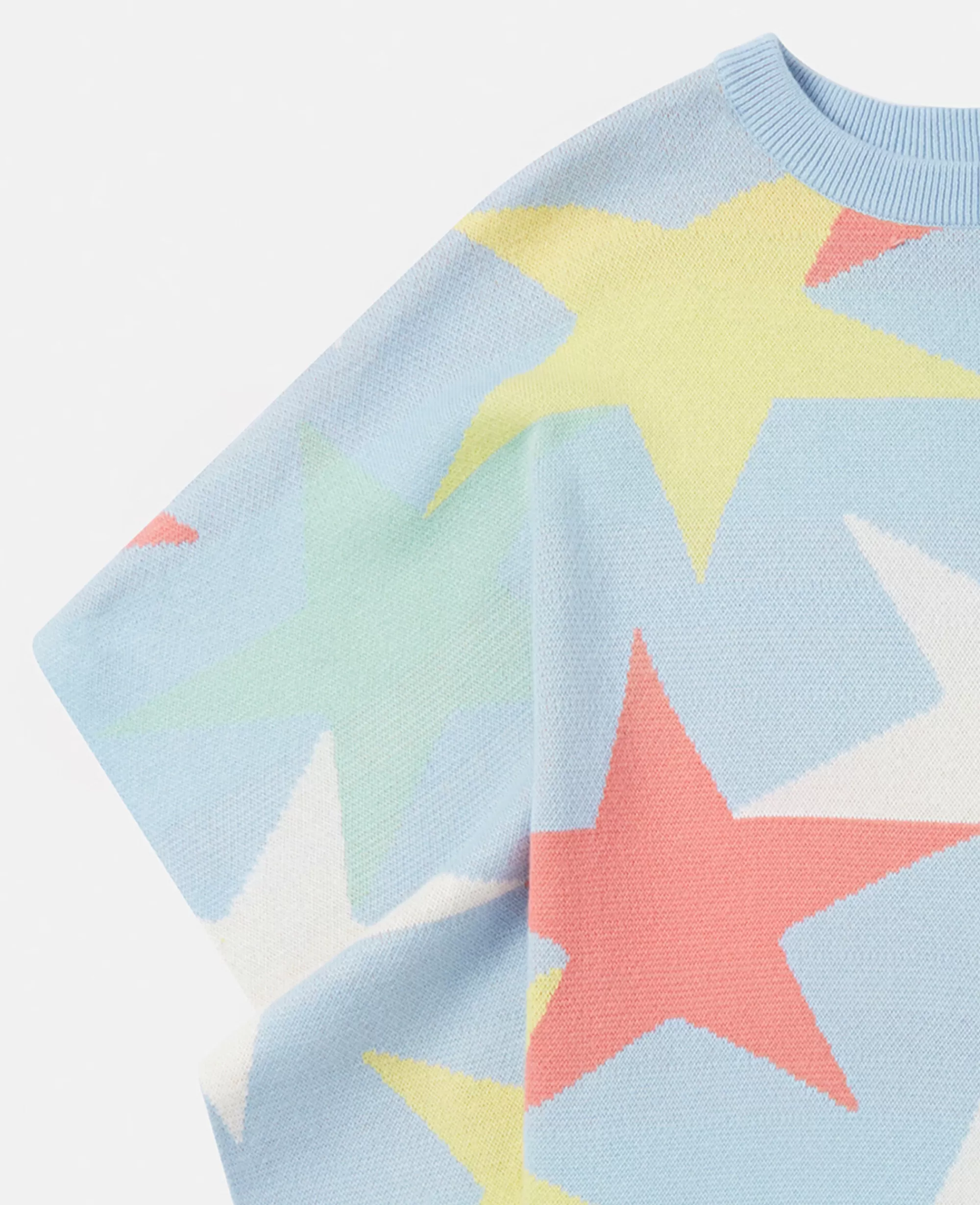 Bambini Stella McCartney Pullover E Cardigan>Poncho Con Stampa Stelle