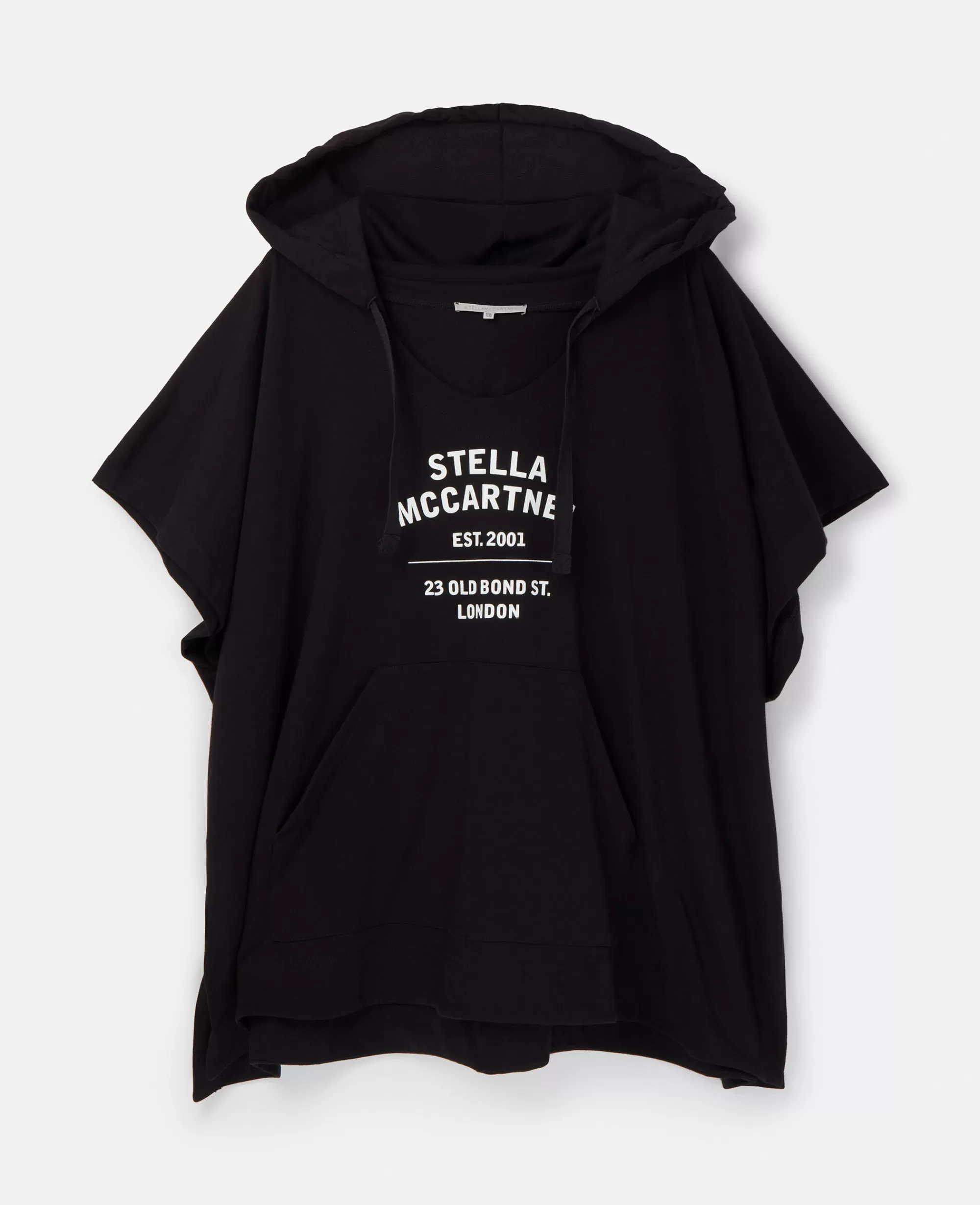 Donna Stella McCartney Costumi Da Bagno>Poncho In Cotone Con Logo Old Bond Steet