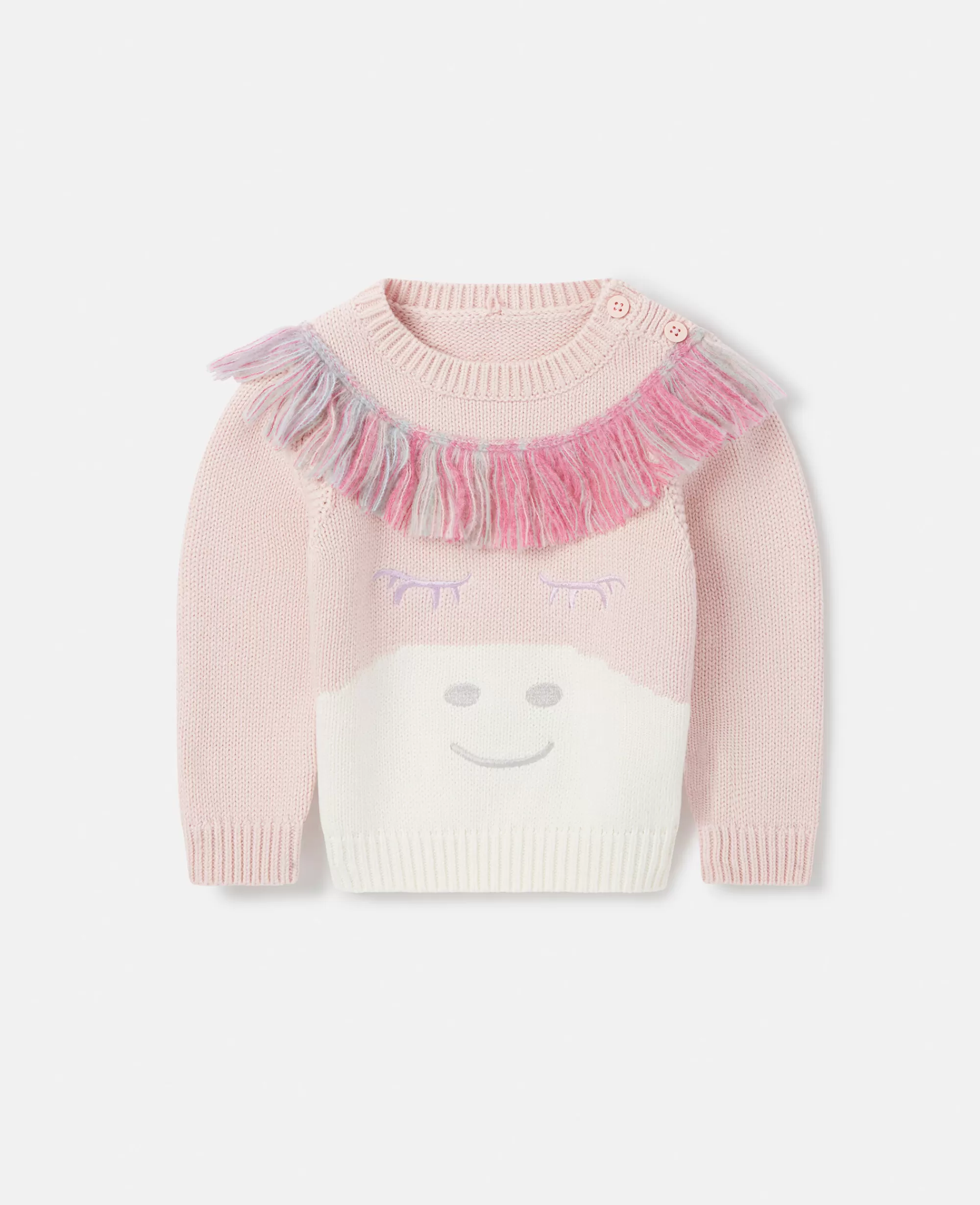 Bambini Stella McCartney T-Shirt>Rainbow Unicorn Fringed Jumper