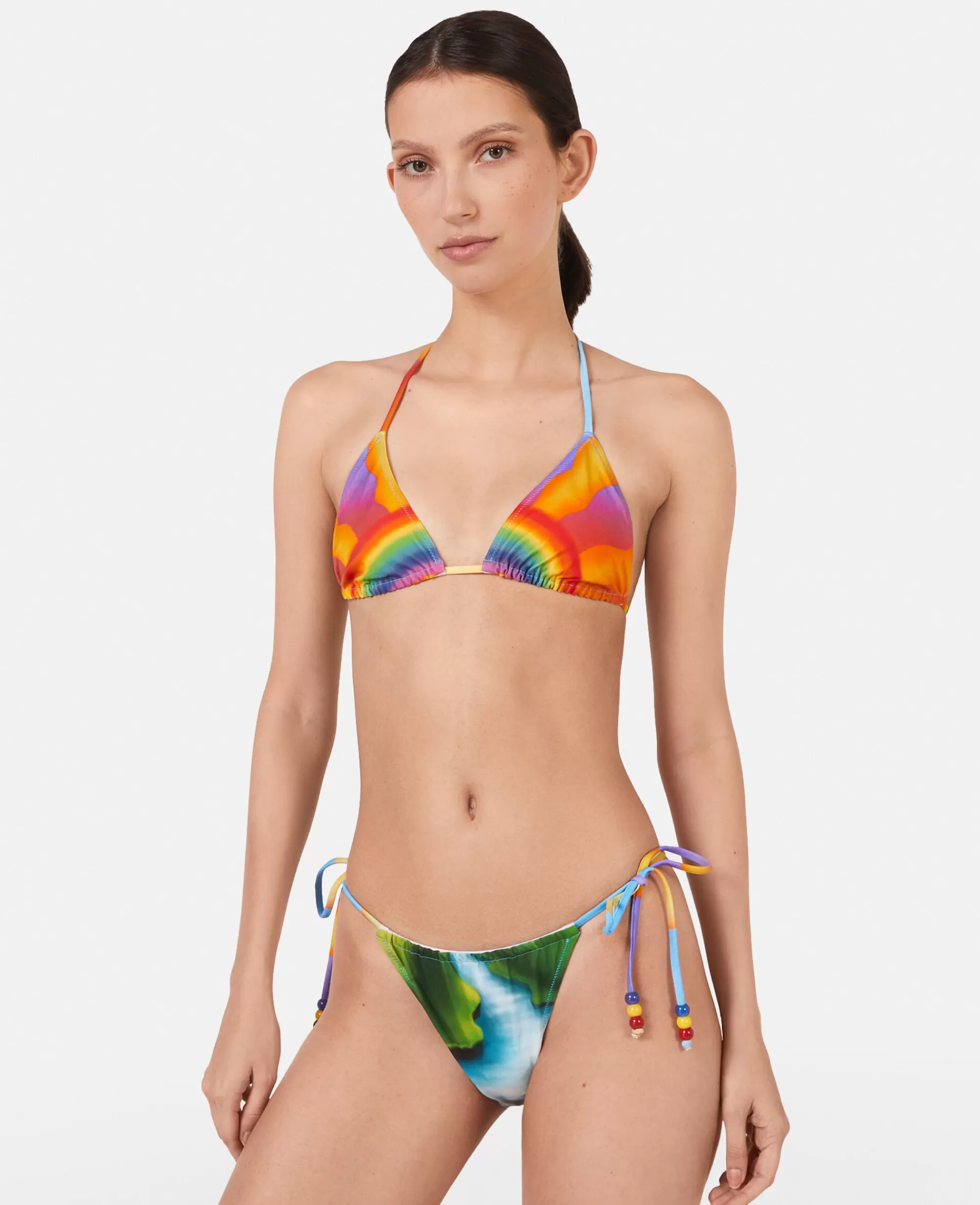 Donna Stella McCartney Costumi Da Bagno>Reggiseno Bikini A Triangolo Con Stampa Smile