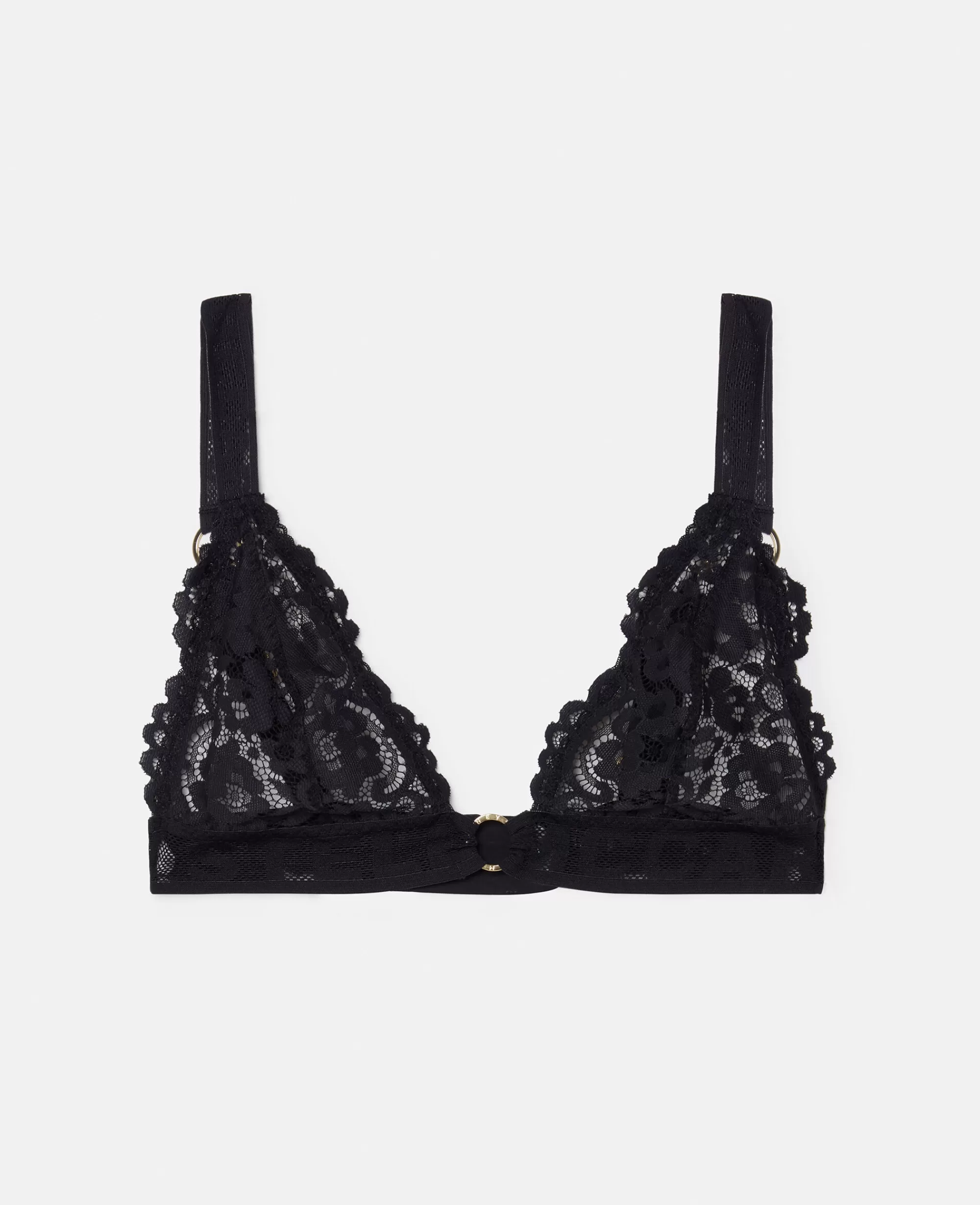 Donna Stella McCartney Lingerie E Sleepwear>Reggiseno Con Coppe Morbide E Balze In Pizzo