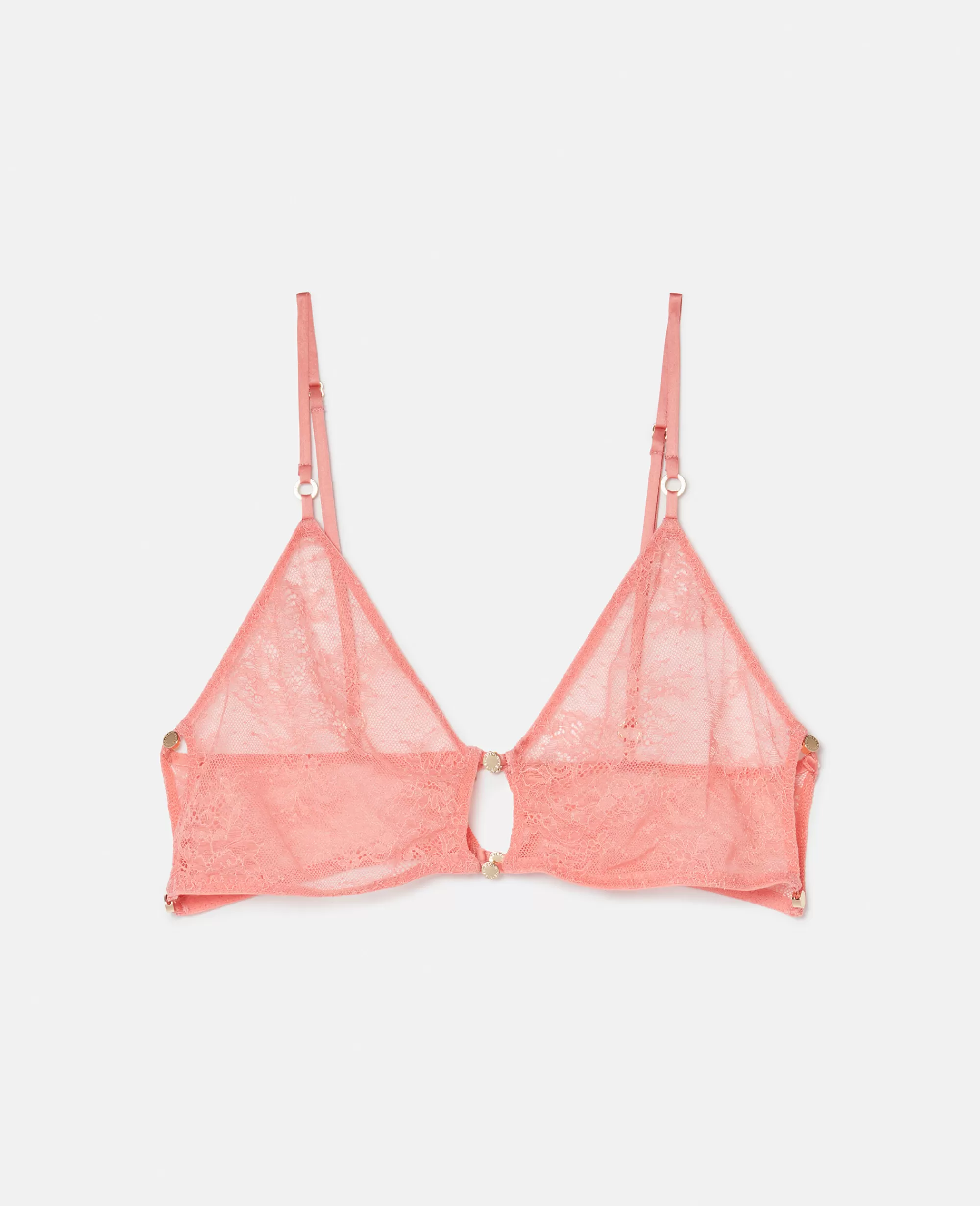 Donna Stella McCartney Lingerie E Sleepwear>Reggiseno Con Coppe Morbide In Pizzo Con Motivo Floreale