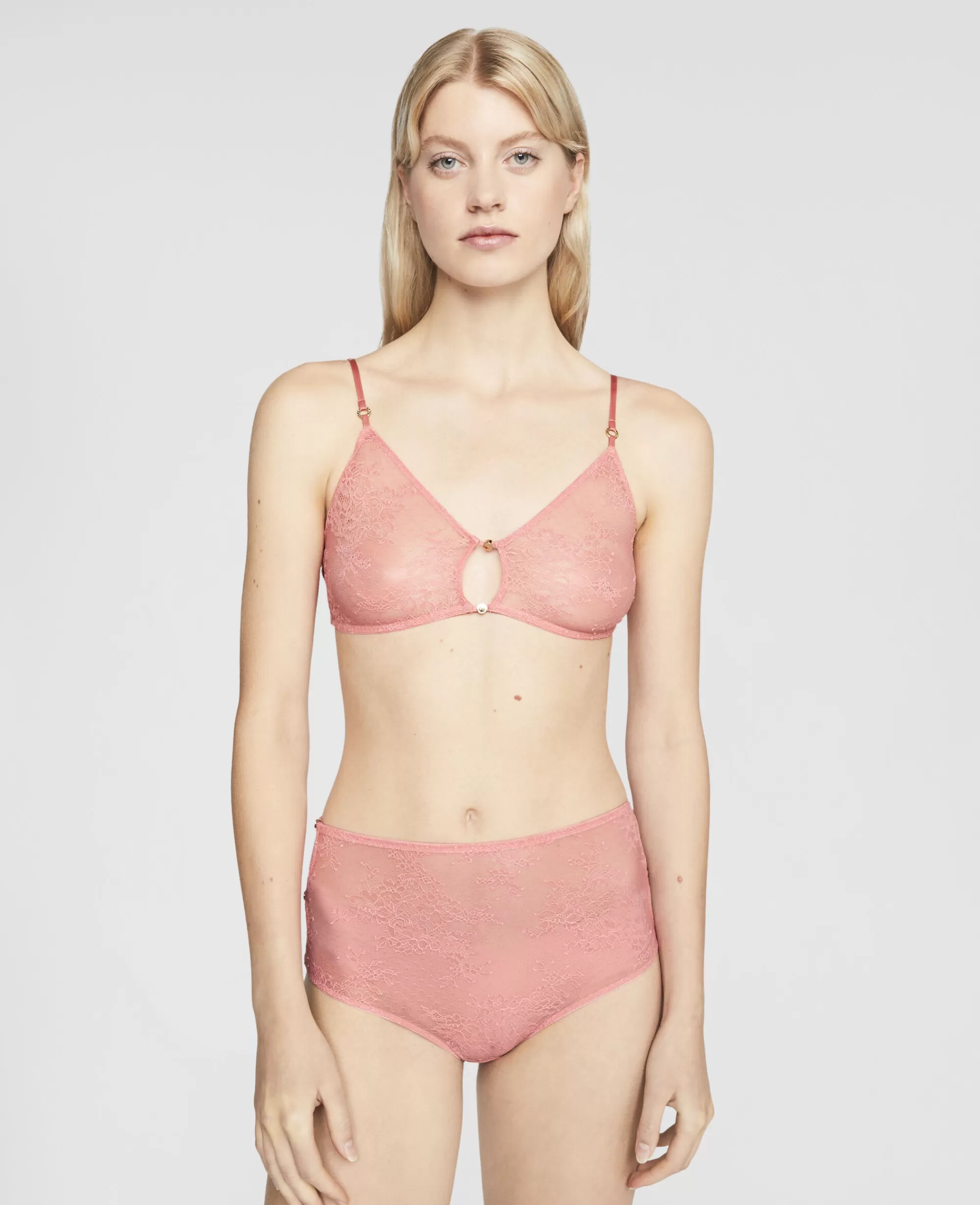 Donna Stella McCartney Lingerie E Sleepwear>Reggiseno Con Coppe Morbide In Pizzo Con Motivo Floreale