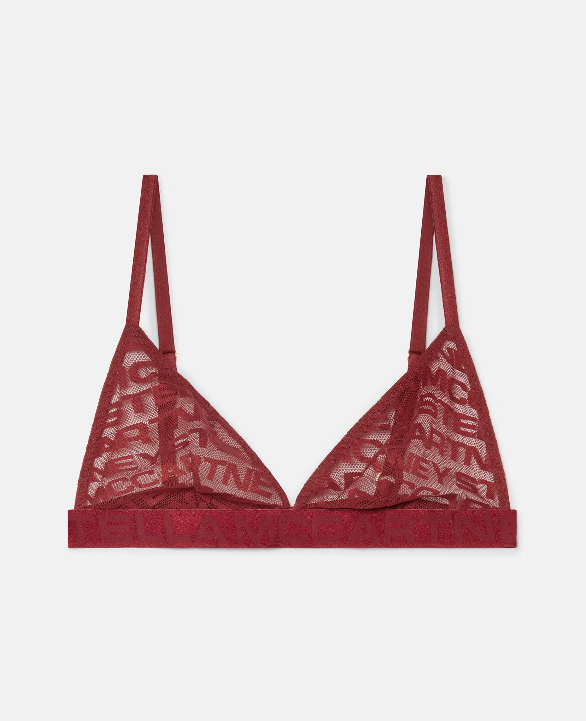 Donna Stella McCartney Lingerie E Sleepwear>Reggiseno Con Coppe Morbide In Rete Con Monogramma