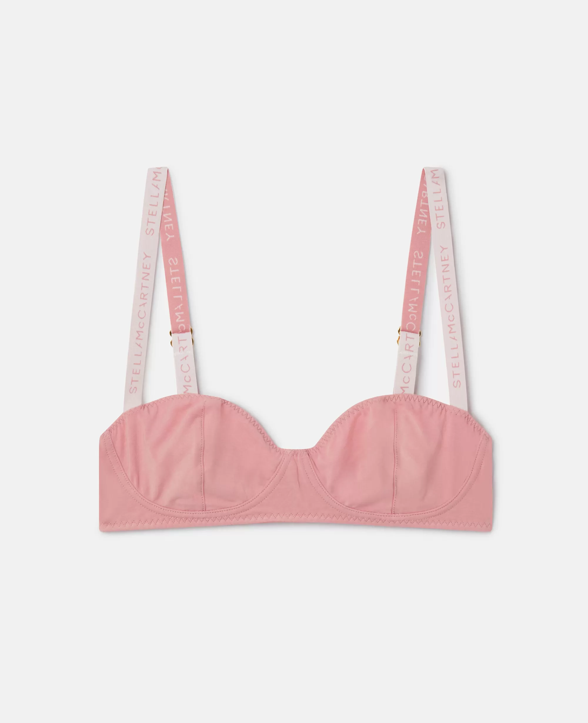 Donna Stella McCartney Lingerie E Sleepwear>Reggiseno Con Fascia Con Logo E Coppa Morbida Con Ferretto
