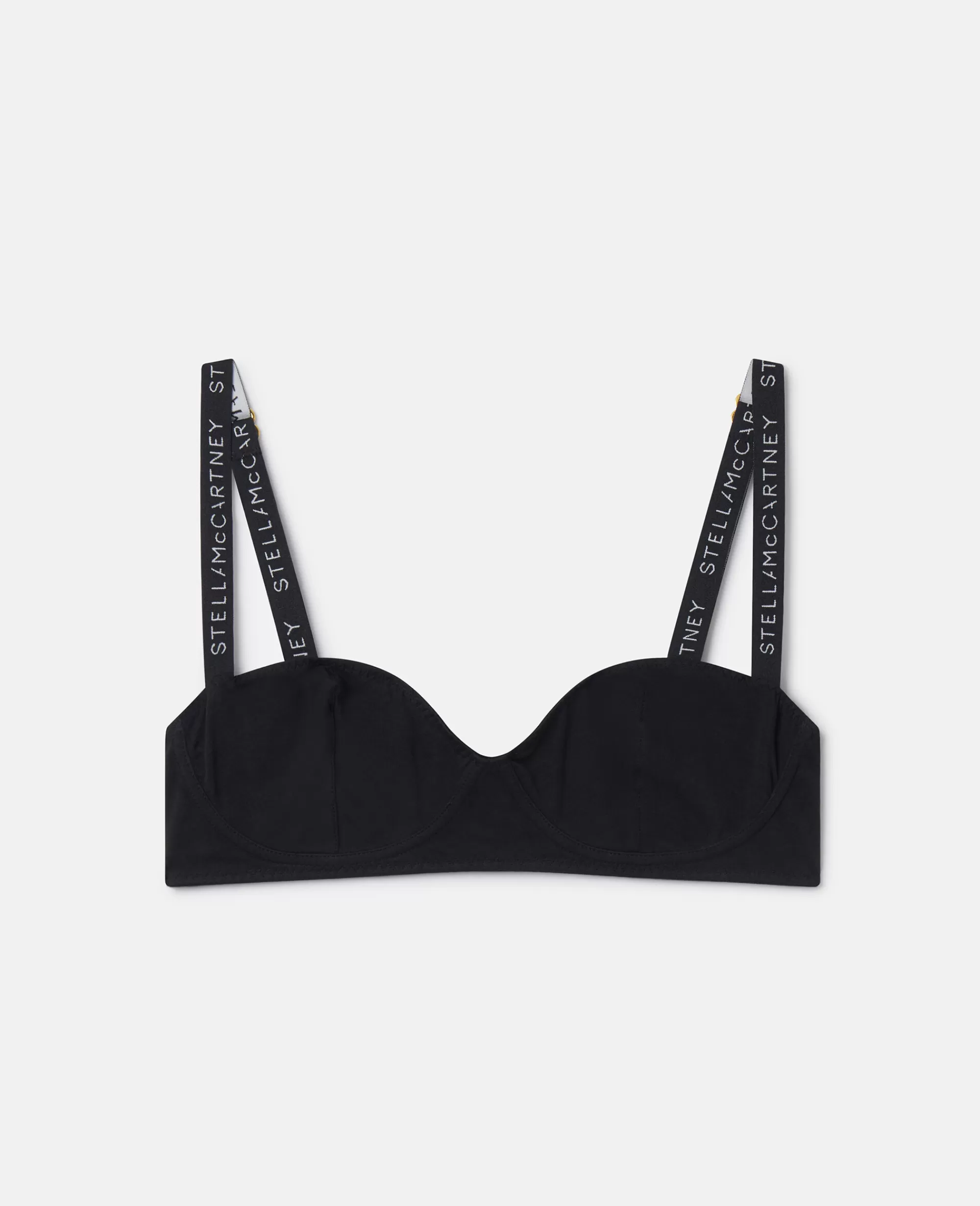 Donna Stella McCartney Lingerie E Sleepwear>Reggiseno Con Fascia Con Logo E Coppa Morbida Con Ferretto