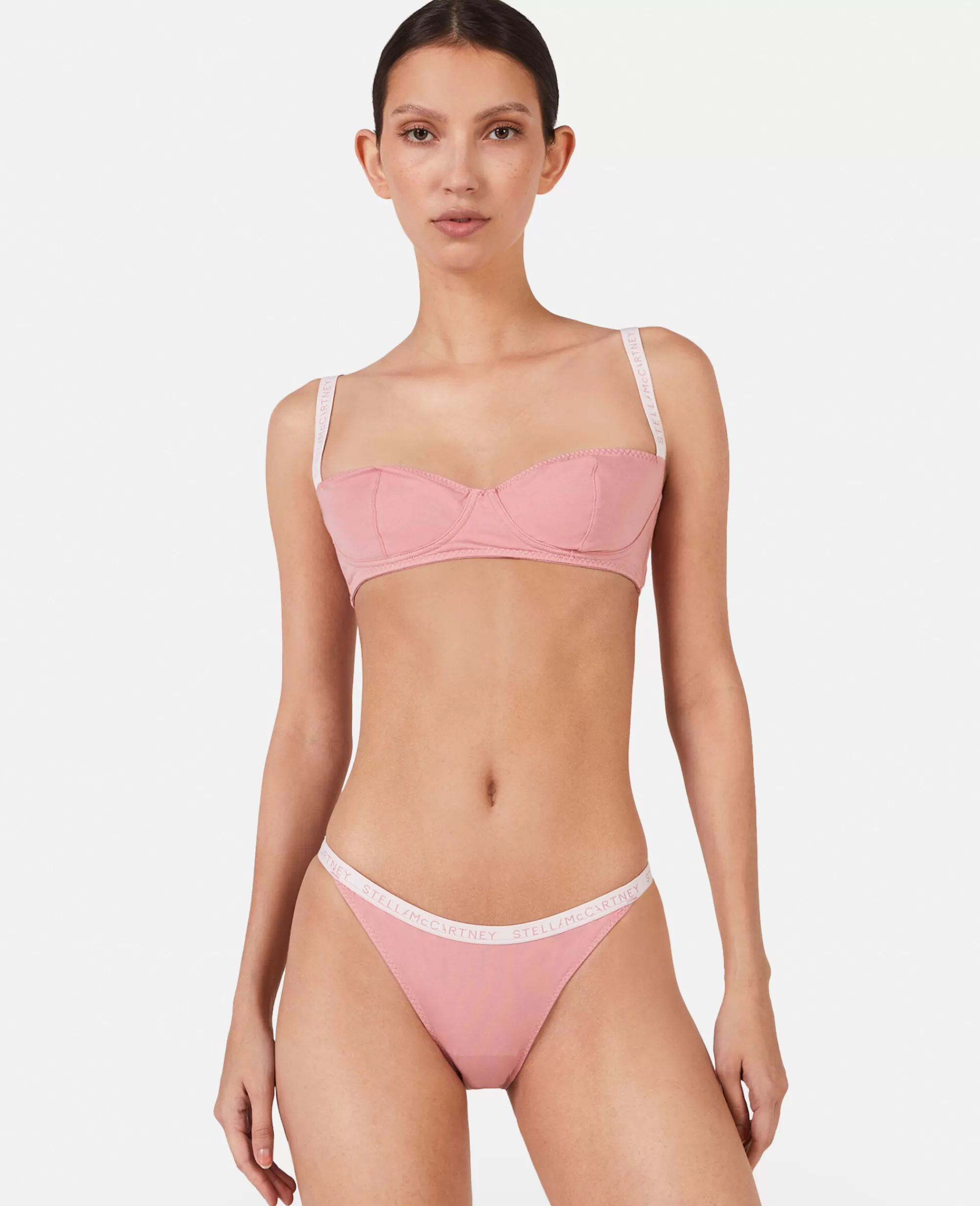 Donna Stella McCartney Lingerie E Sleepwear>Reggiseno Con Fascia Con Logo E Coppa Morbida Con Ferretto