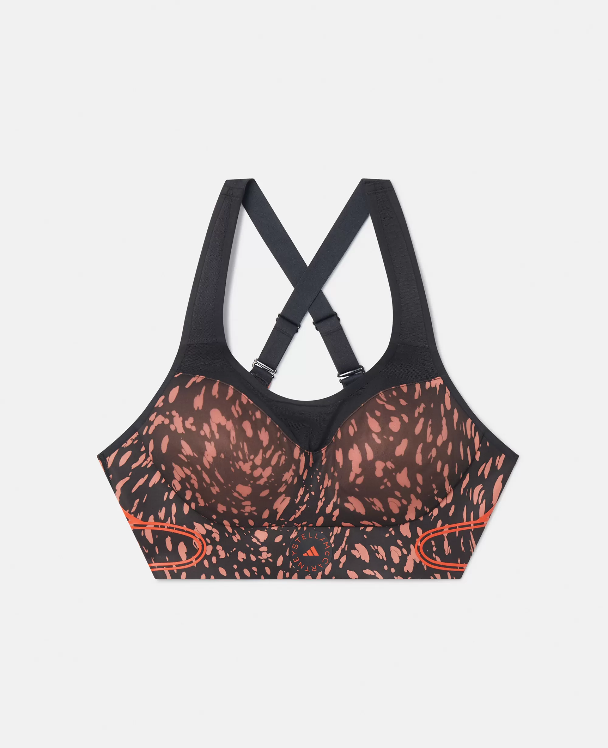 Unisex Stella McCartney Reggiseni Sportivi>Reggiseno Sportivo Ad Alto Impatto Con Stampa Spruzzi Marini Truepace