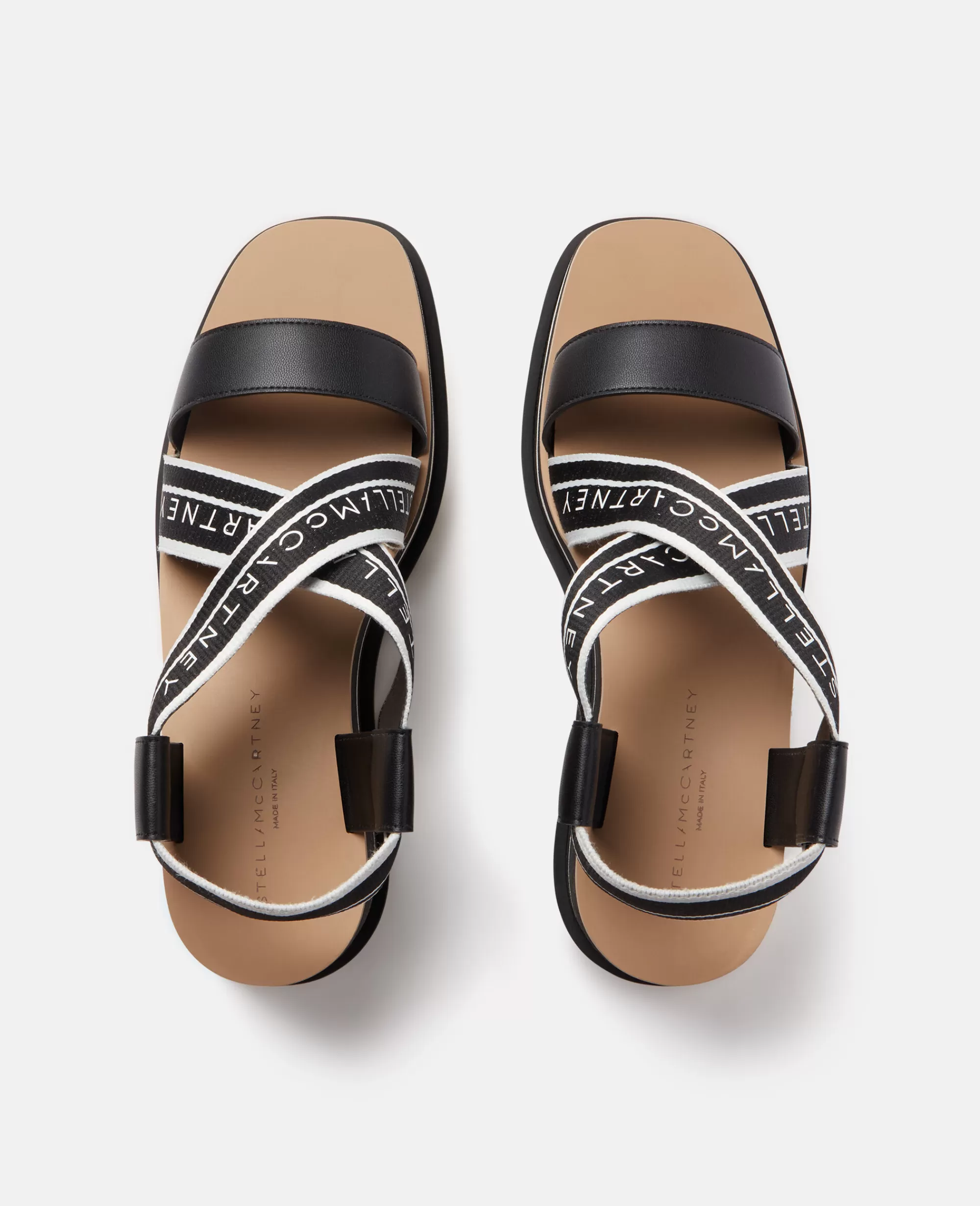 Donna Stella McCartney Zeppe>Sandali Con Plateau A Righe Sneakelyse