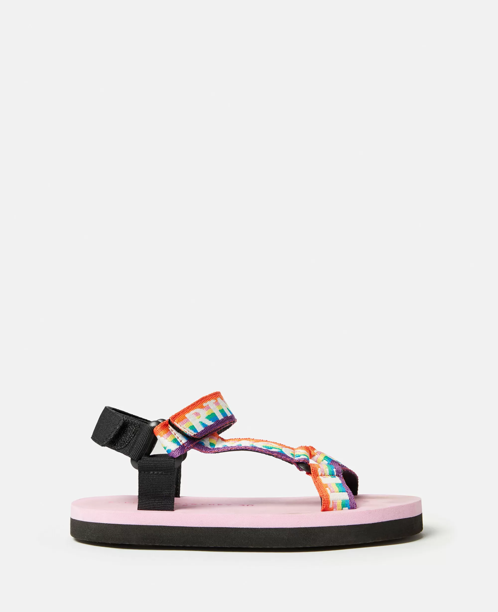 Bambini Stella McCartney Scarpe E Accessori>Sandali Nastro Logo Stella Arcobaleno