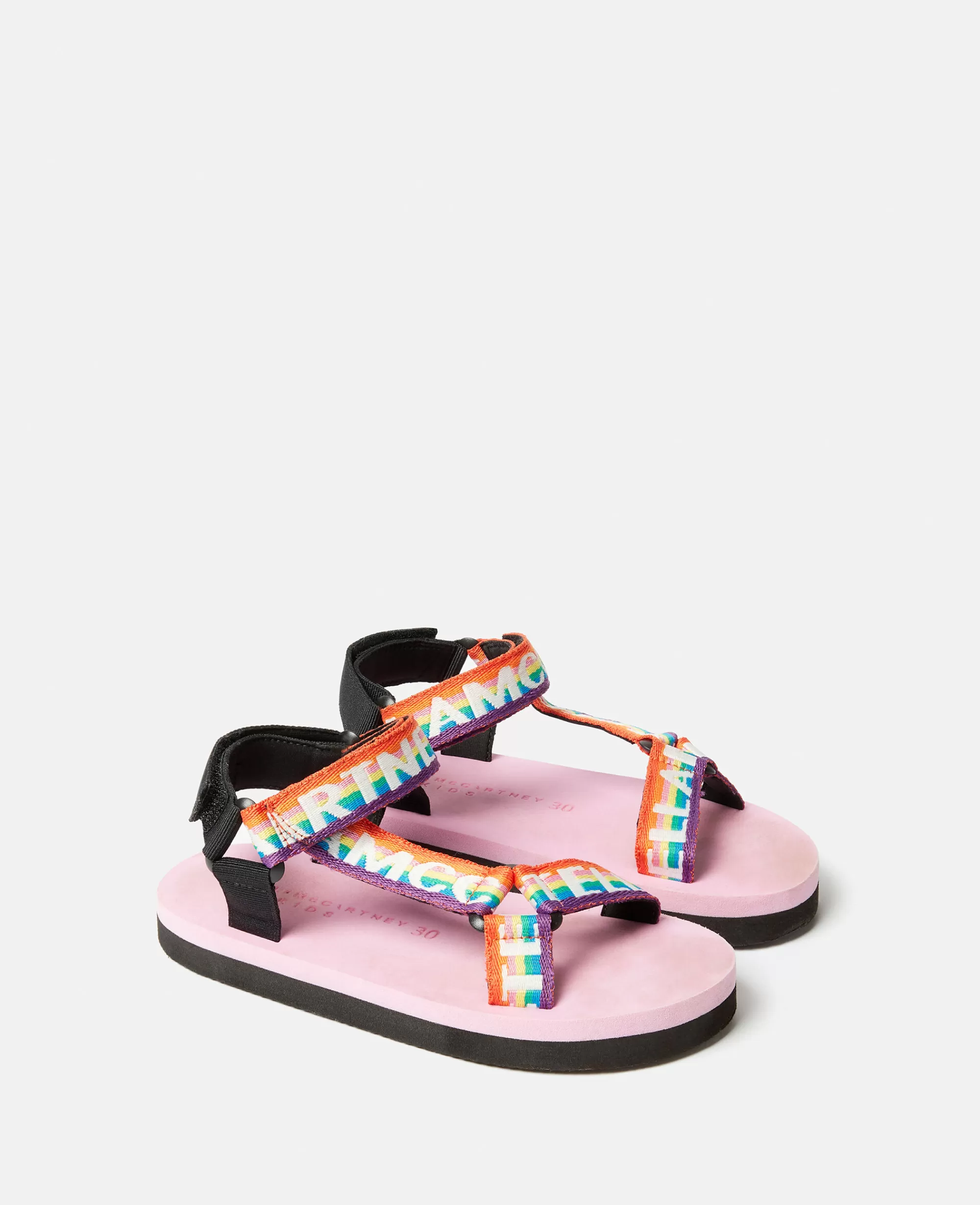 Bambini Stella McCartney Scarpe E Accessori>Sandali Nastro Logo Stella Arcobaleno