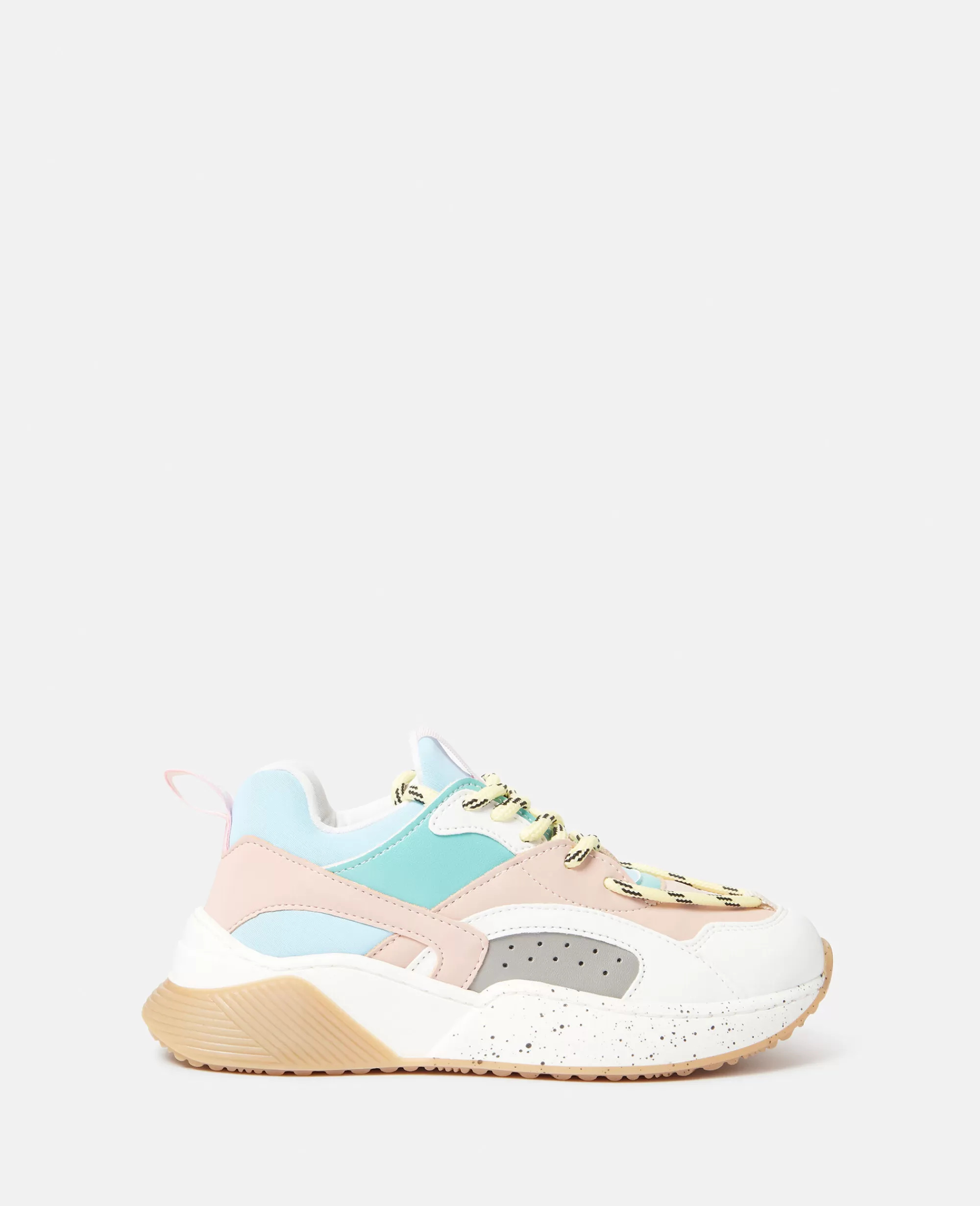 Bambini Stella McCartney Scarpe E Accessori>Scarpe Da Ginnastica Con Lacci A Blocchi Di Colore